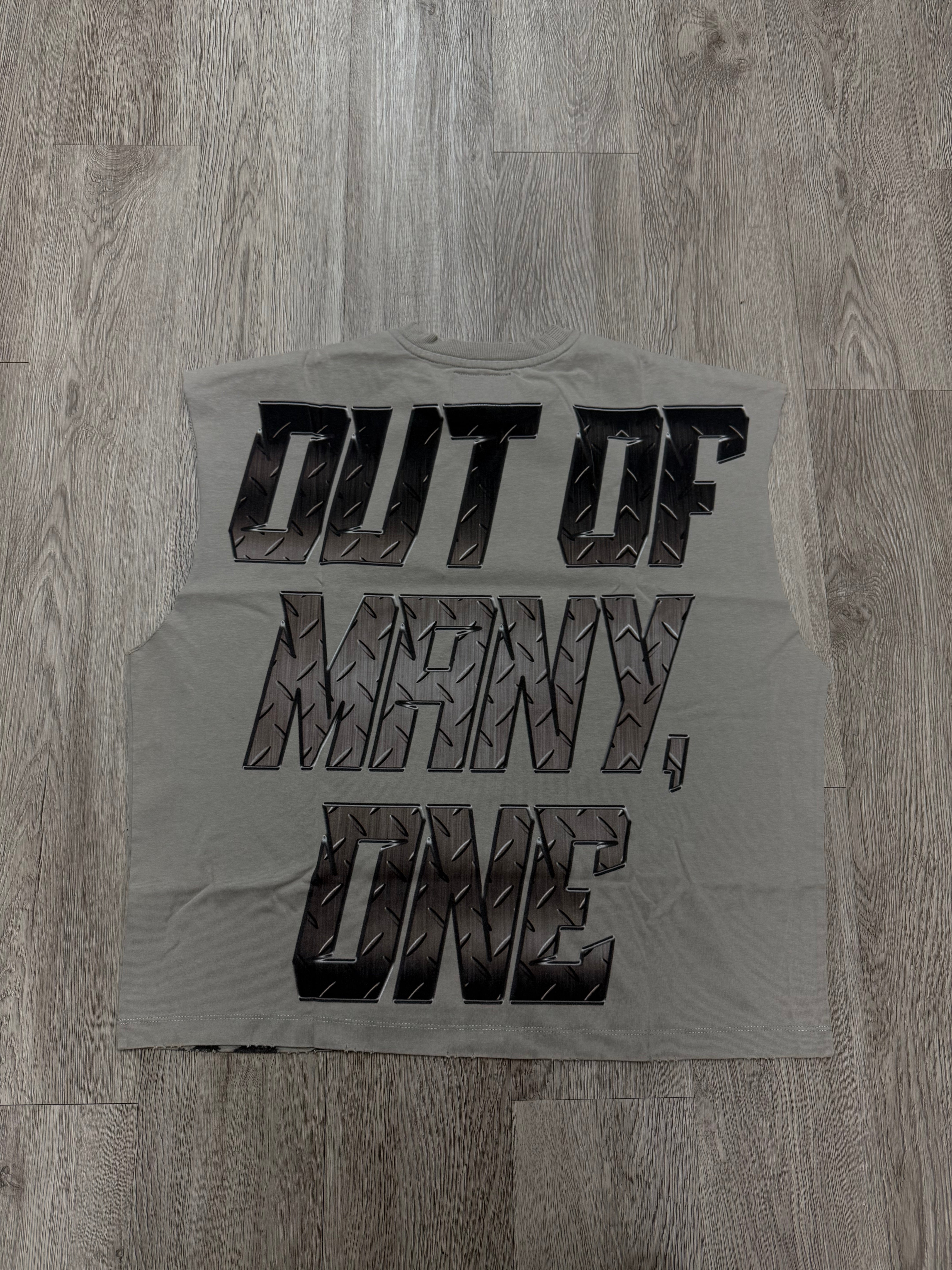 Godspeed "Steel Sharpens Steel" Slate Grey Sleeveless Tee