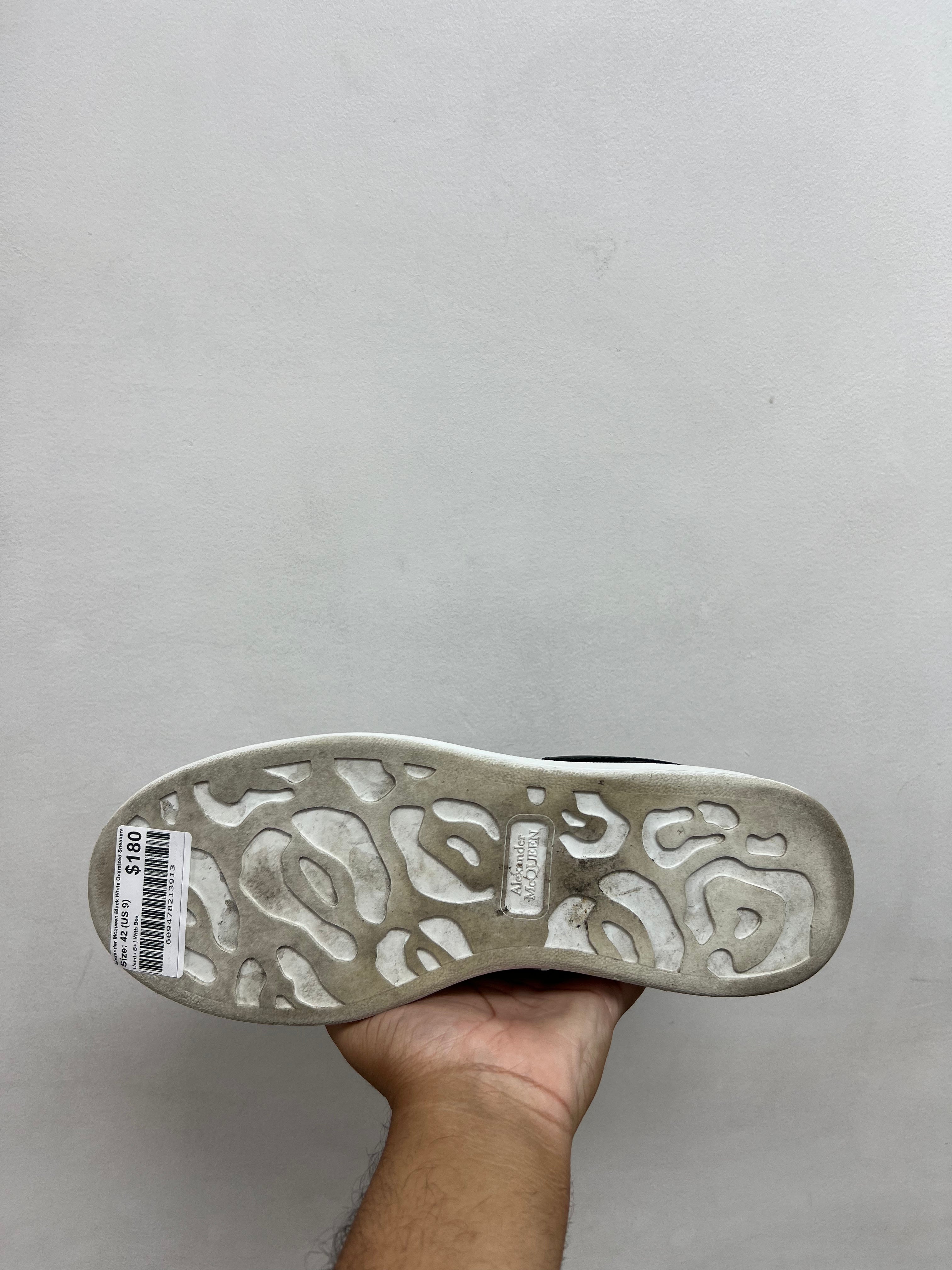 Alexander Mcqueen Black White Oversized Sneakers