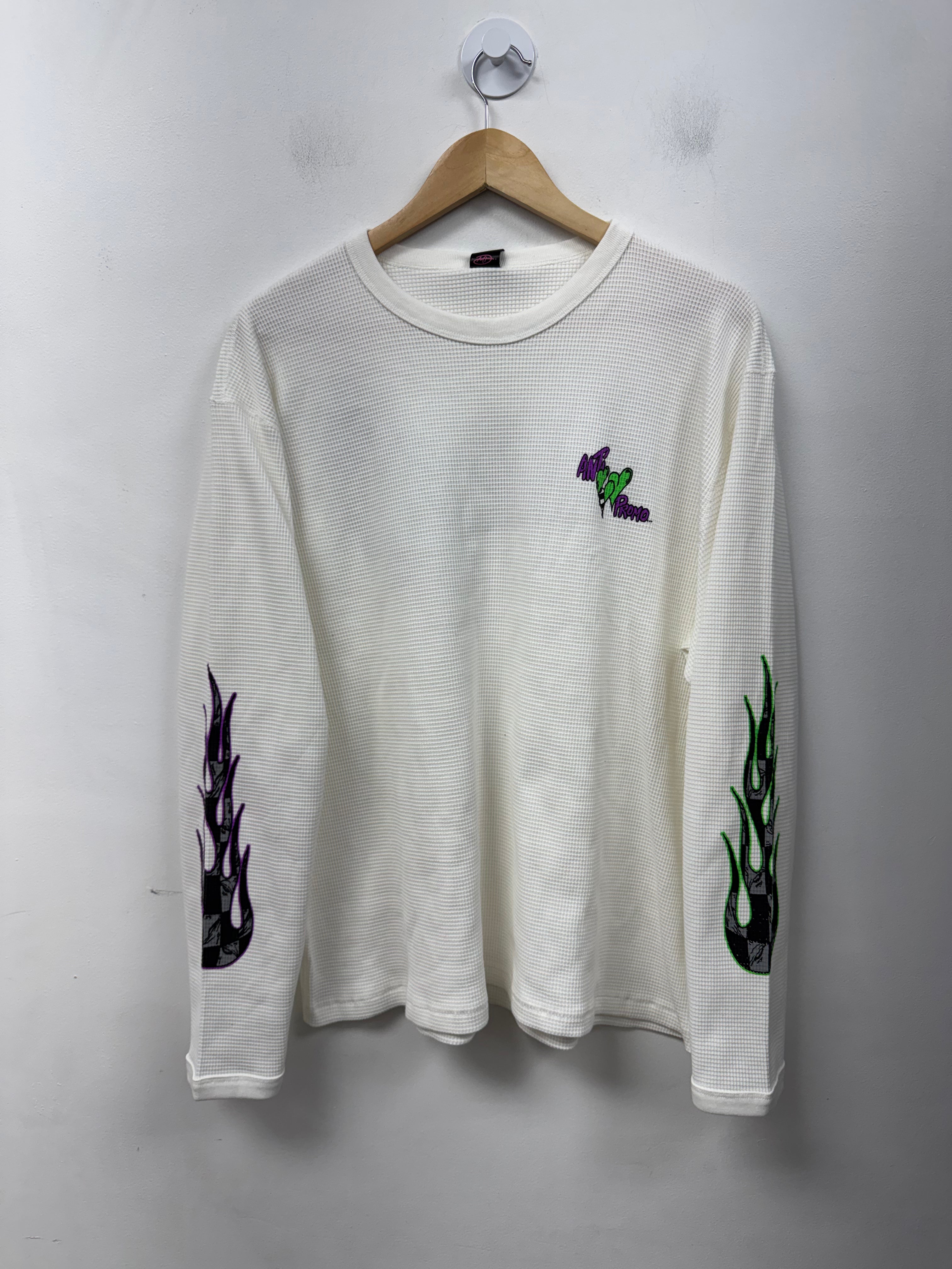 Matty Boy Anti Promo Purple Green Flames Thermal