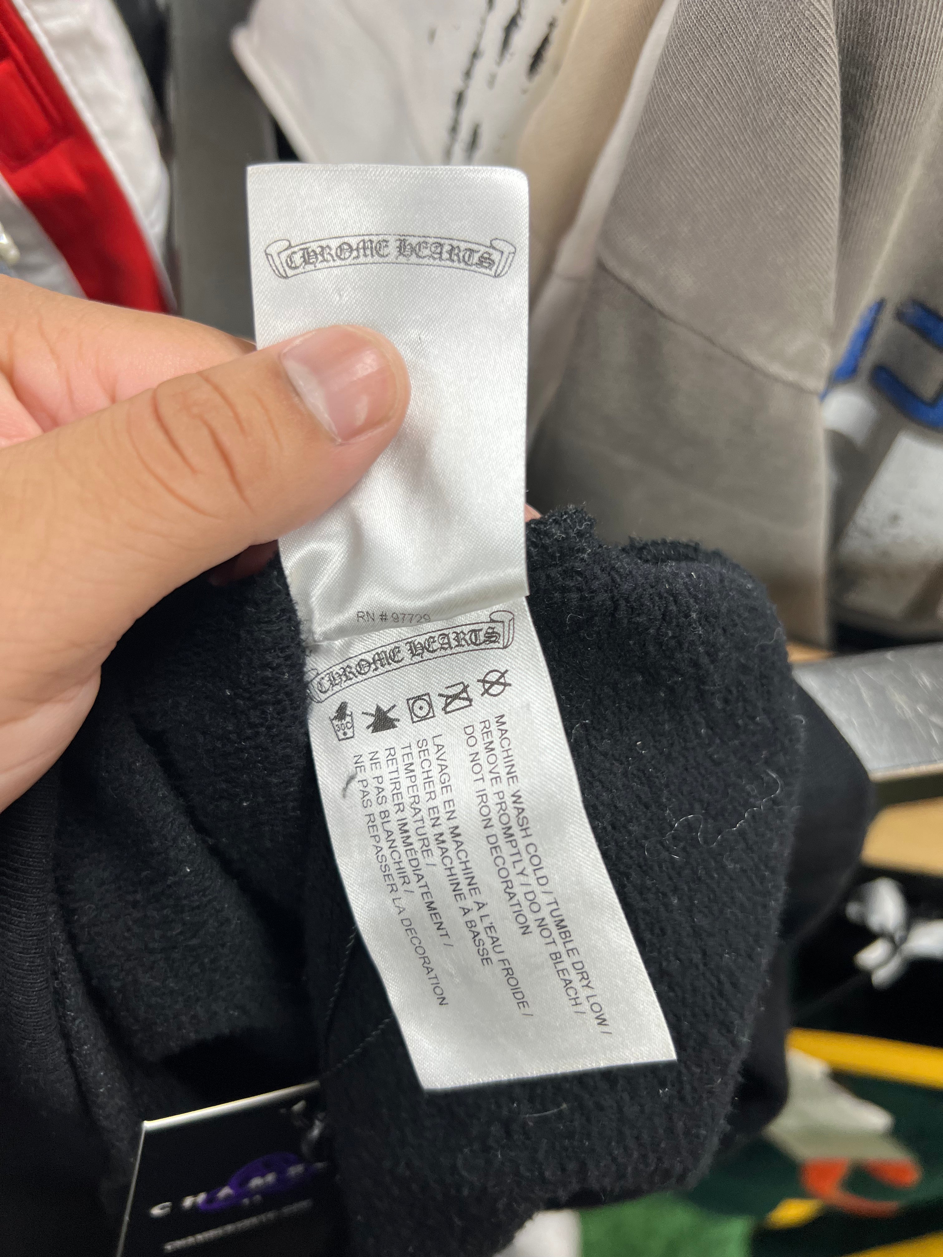 Chrome Hearts Black T-Bar USA Shoulder Logo Hoodie
