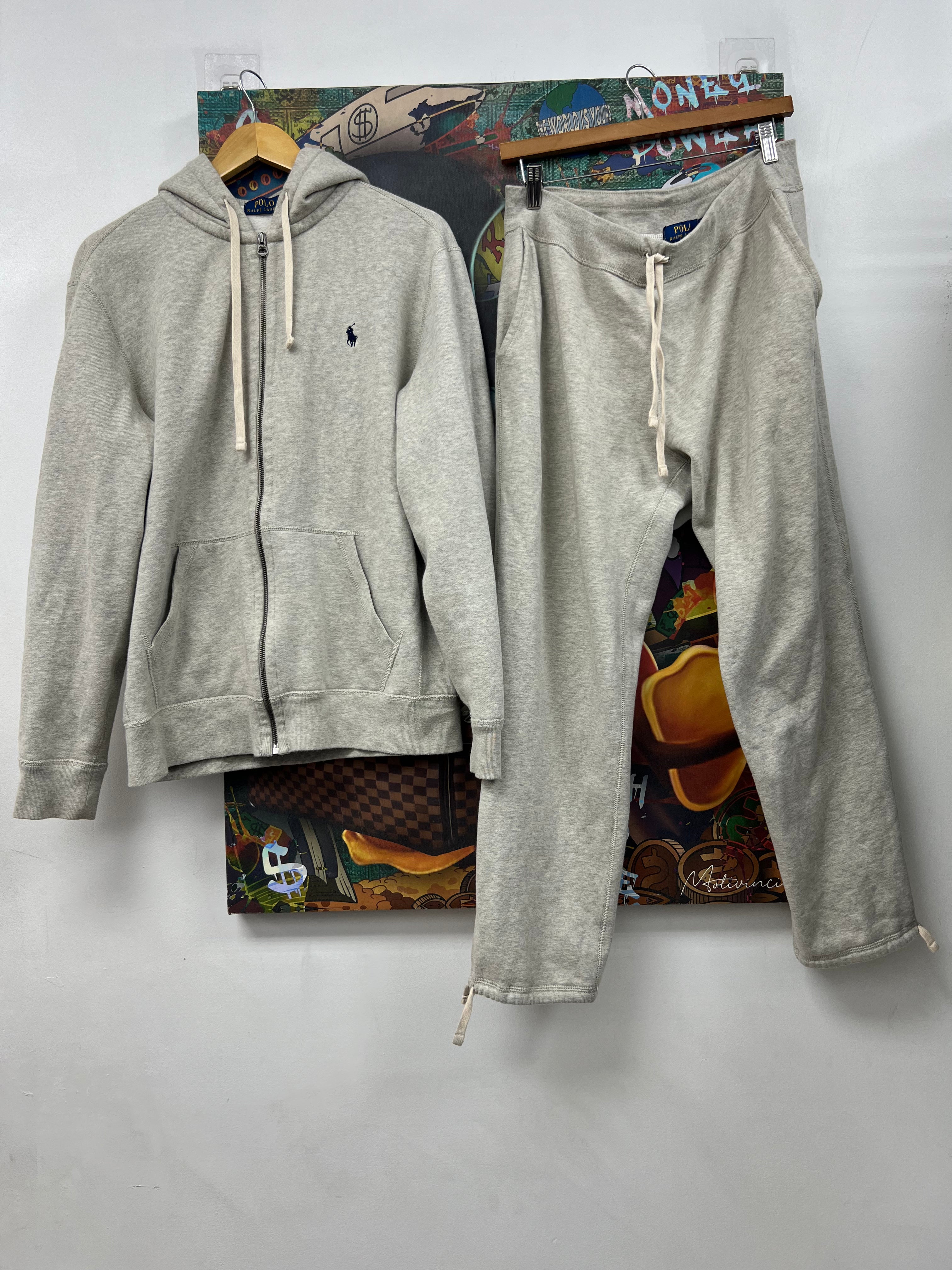 Polo Ralph Lauren Grey Navy Thermal Sweatsuit