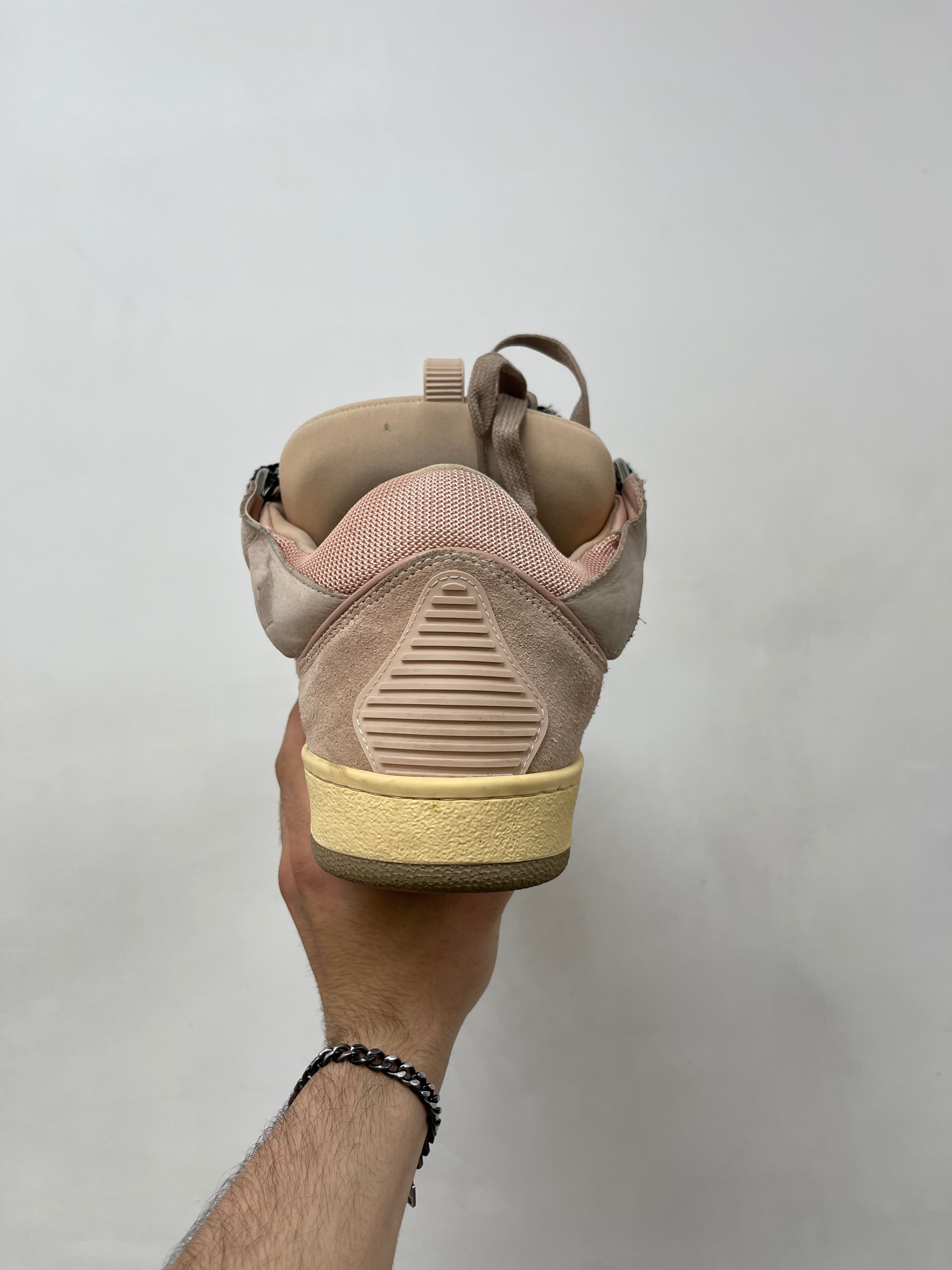 Lanvin Blush Pink Curb Sneakers