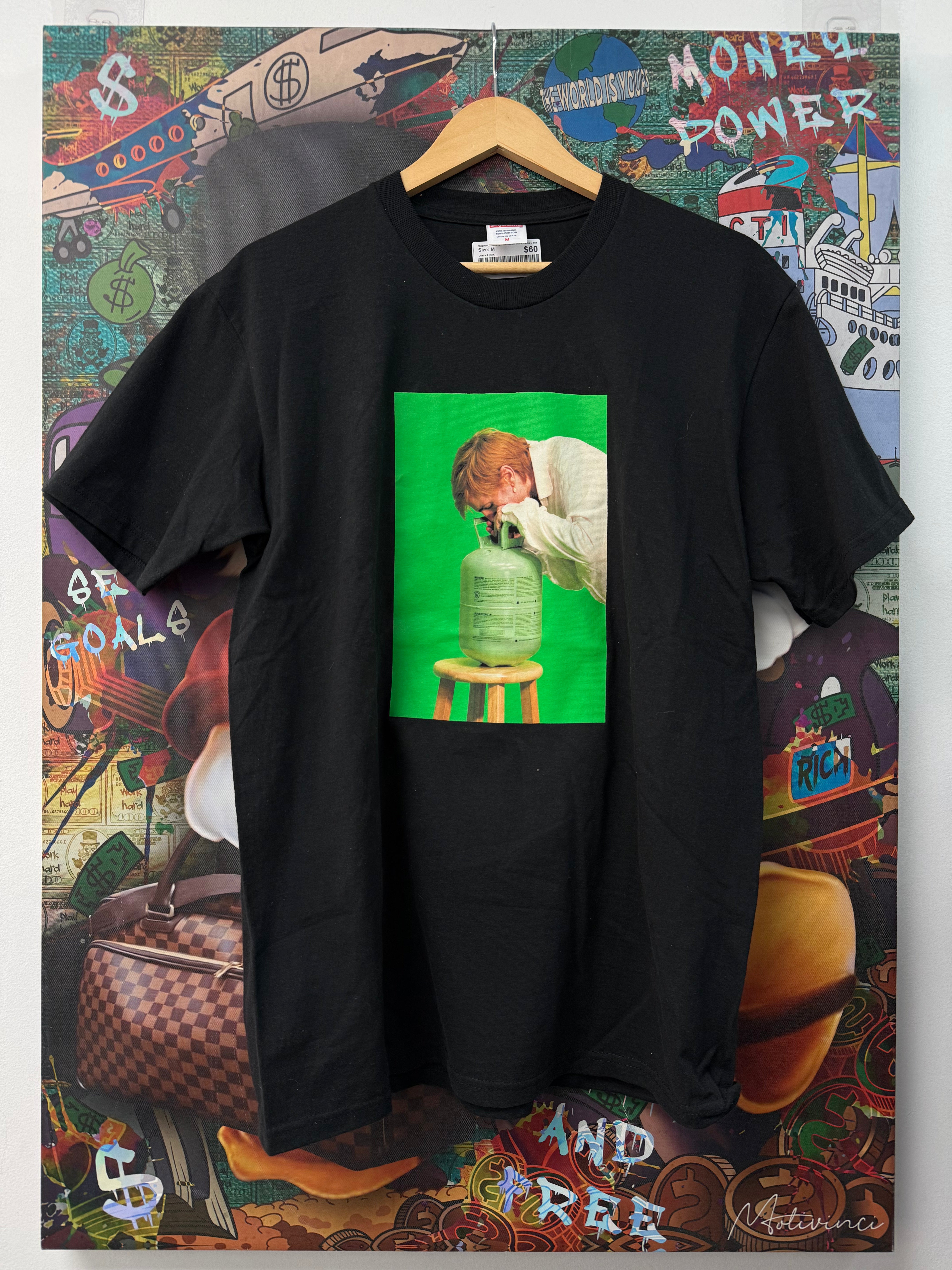 Supreme Black Green Helium Mark Leckey Tee