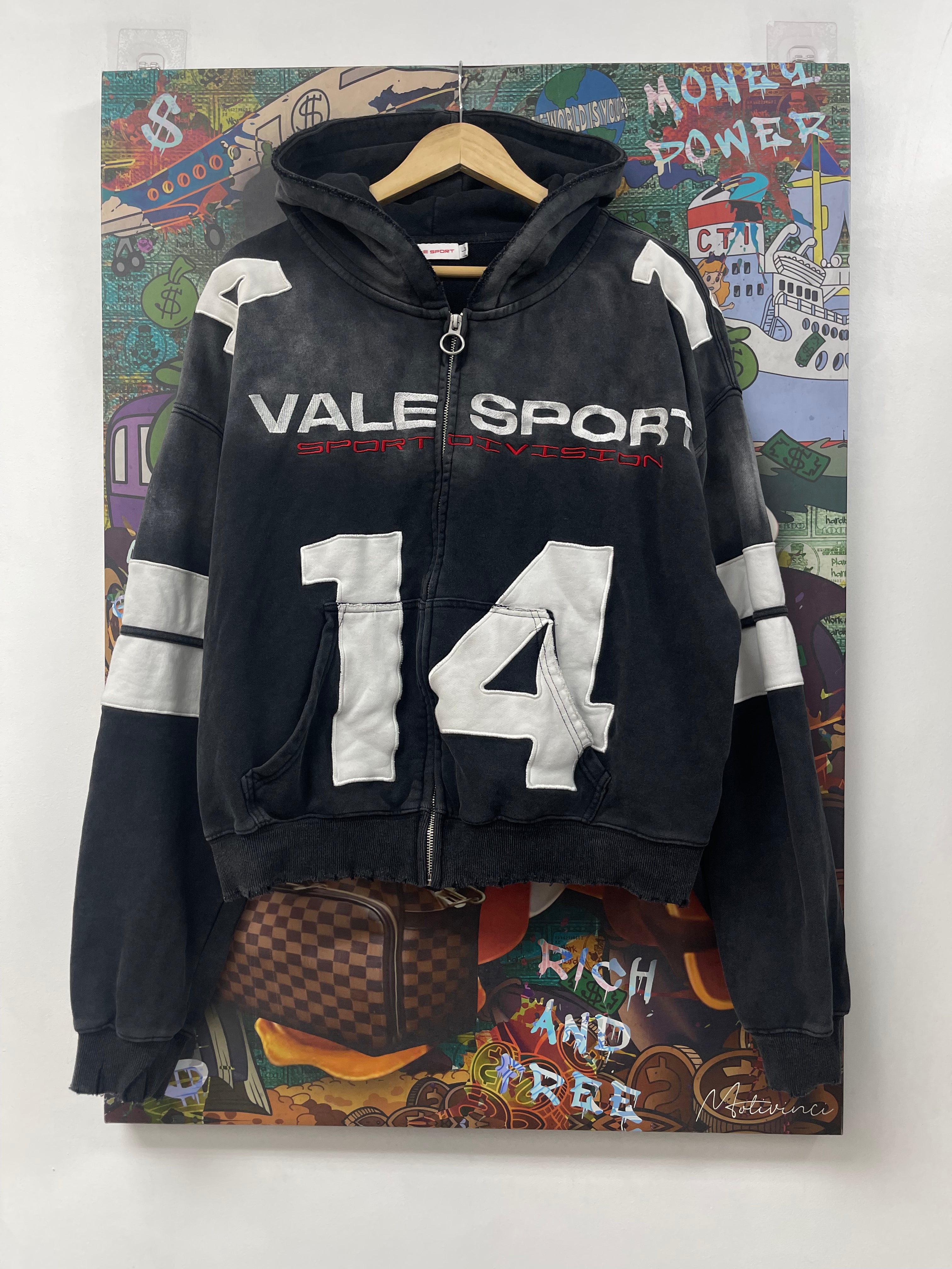 Vale Black Wash 14 Zip Up