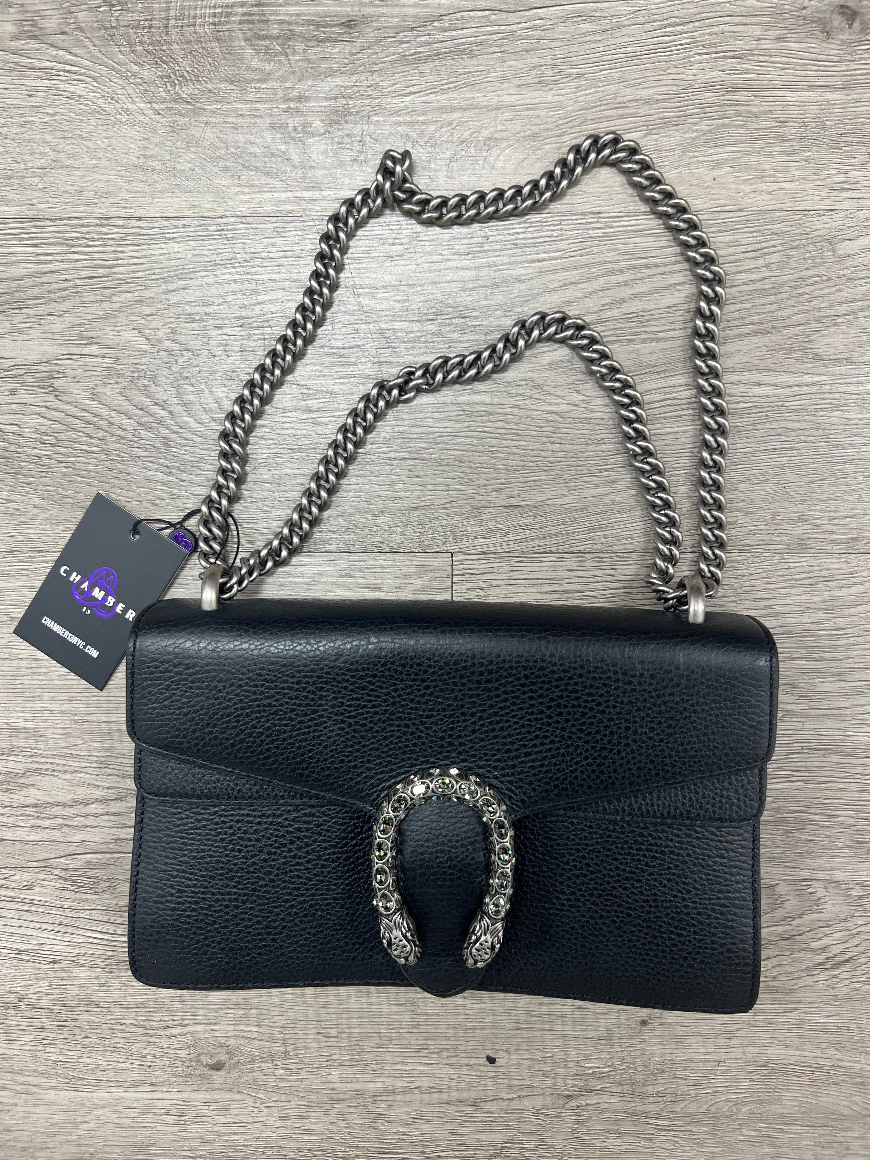 Gucci Black Dionysus Leather Mini Bag