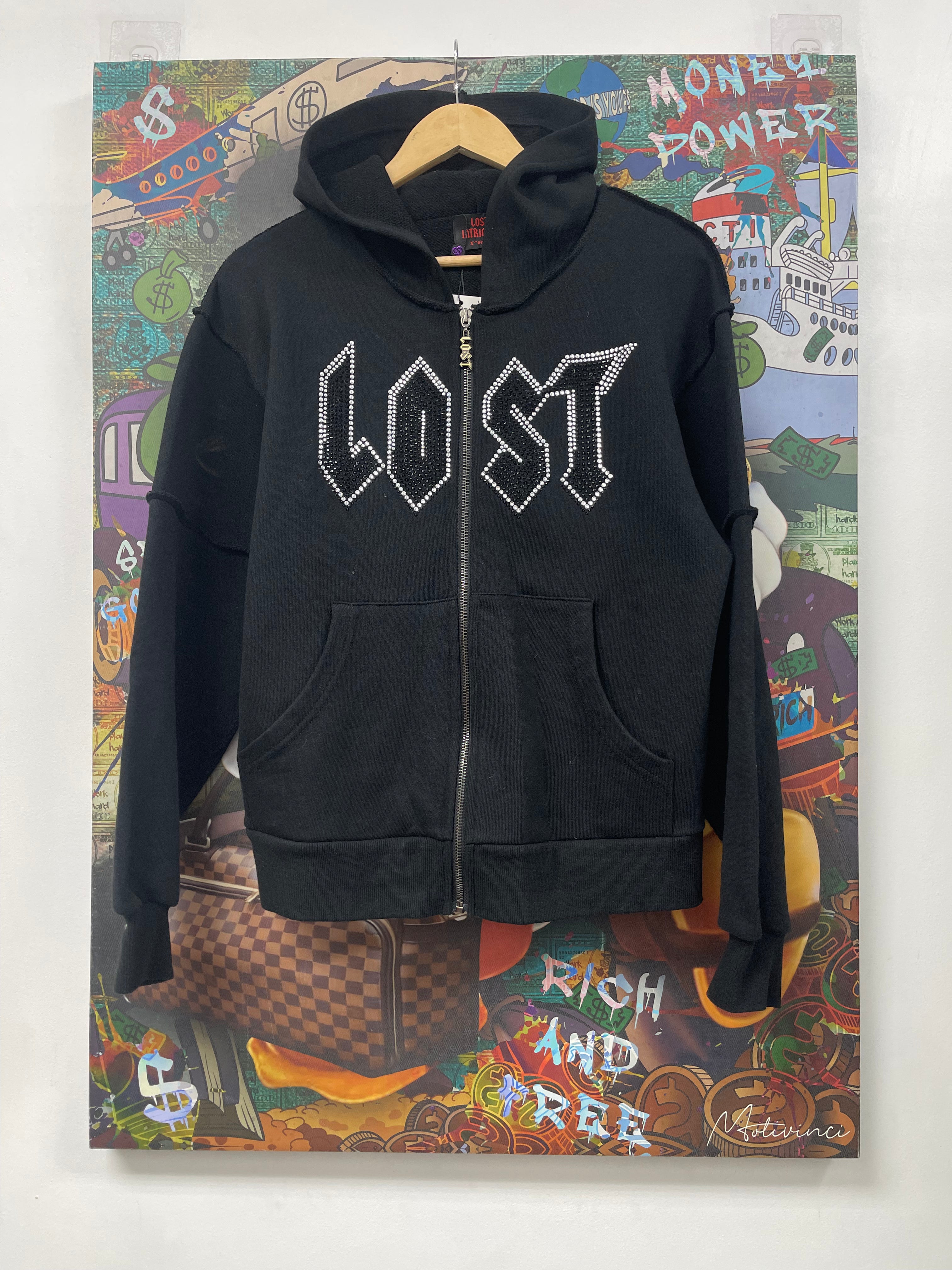 Lost Intricacy Black Staff Zip Up