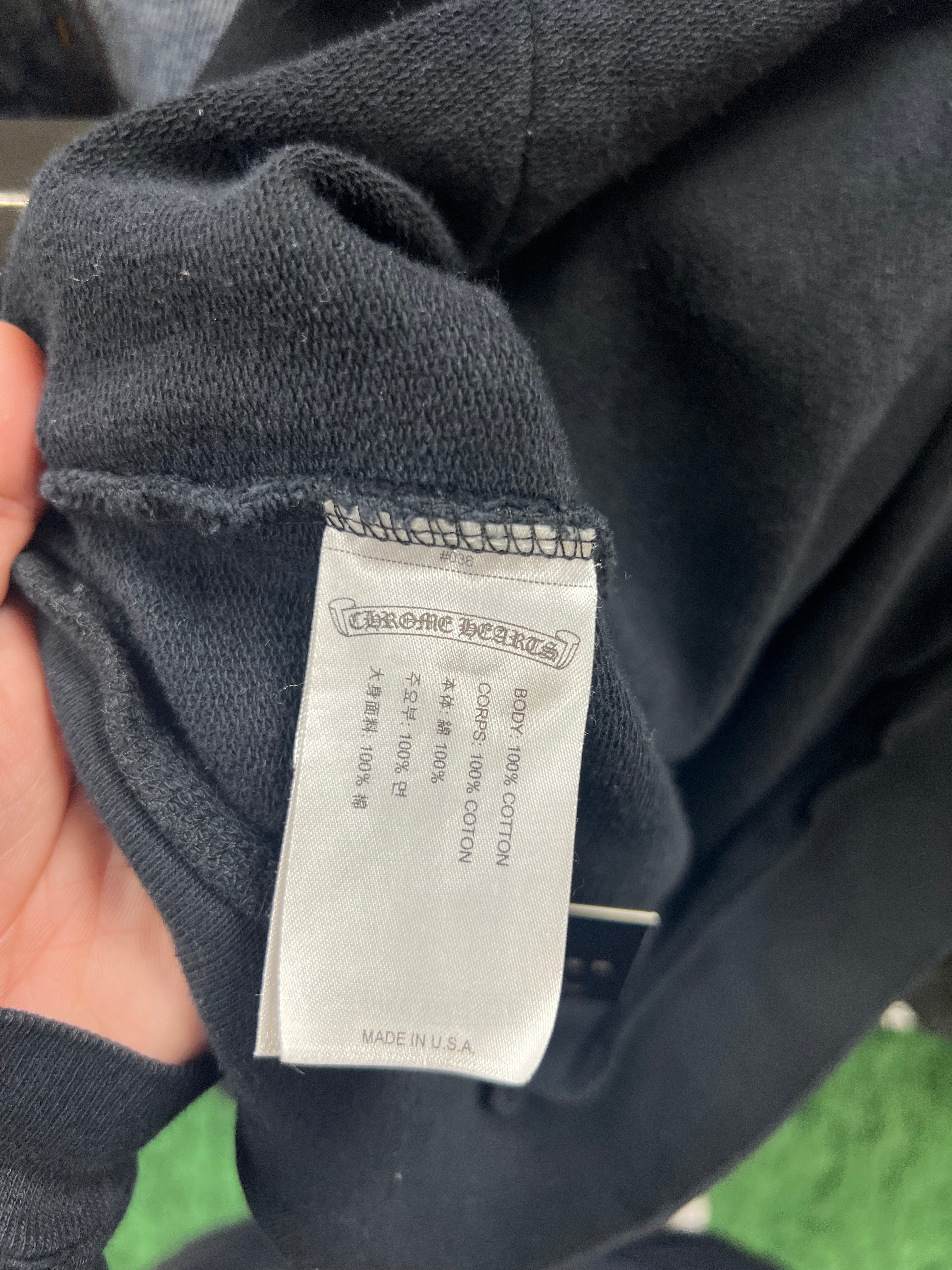 Chrome Hearts Black Monogram Horseshoe Hoodie