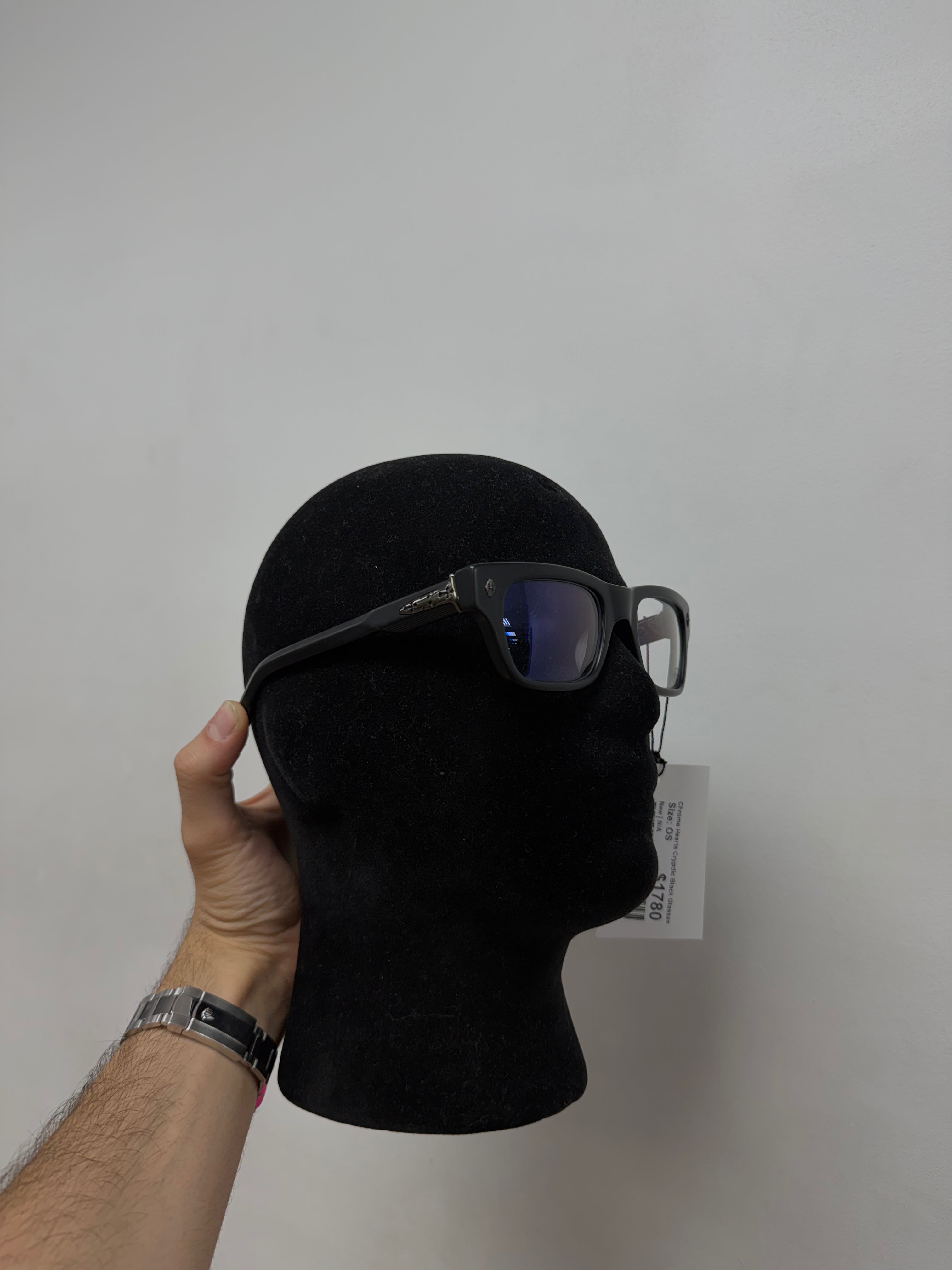 Chrome Hearts Crypdic Black Glasses