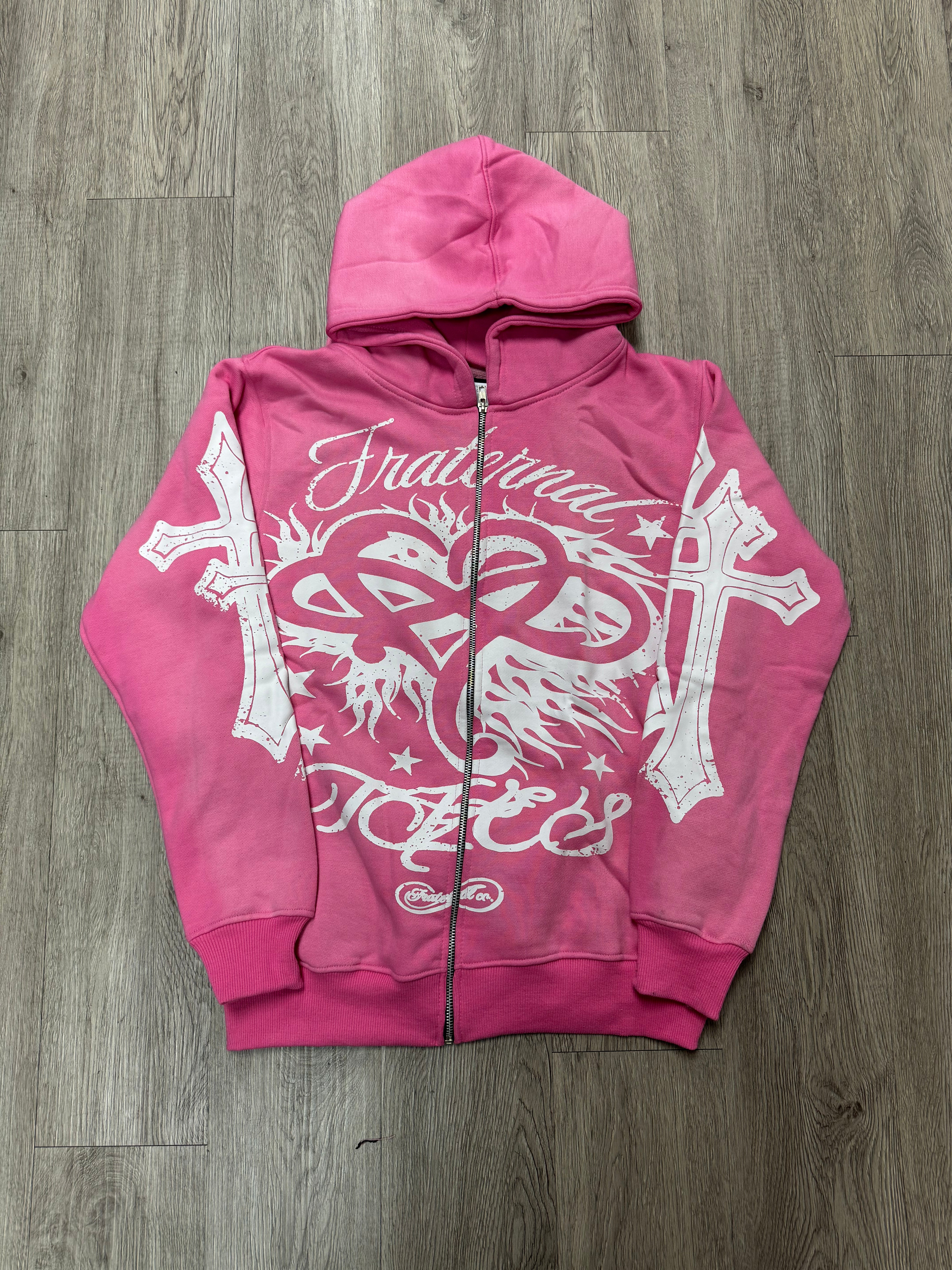 Fraternal Desires 'OG Logo' Pink Hoodie