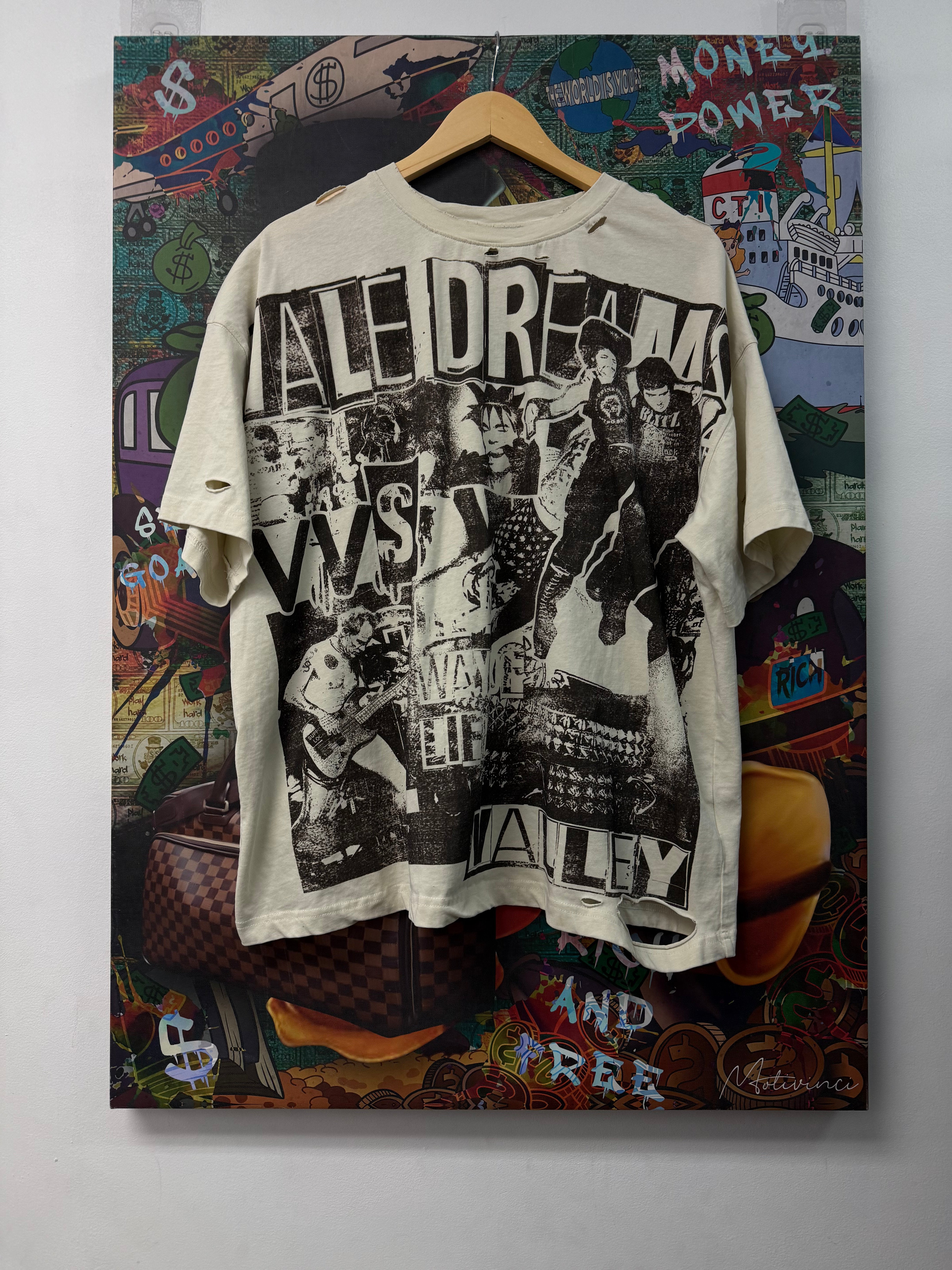 Vale Moshpit Cream Tan Tee