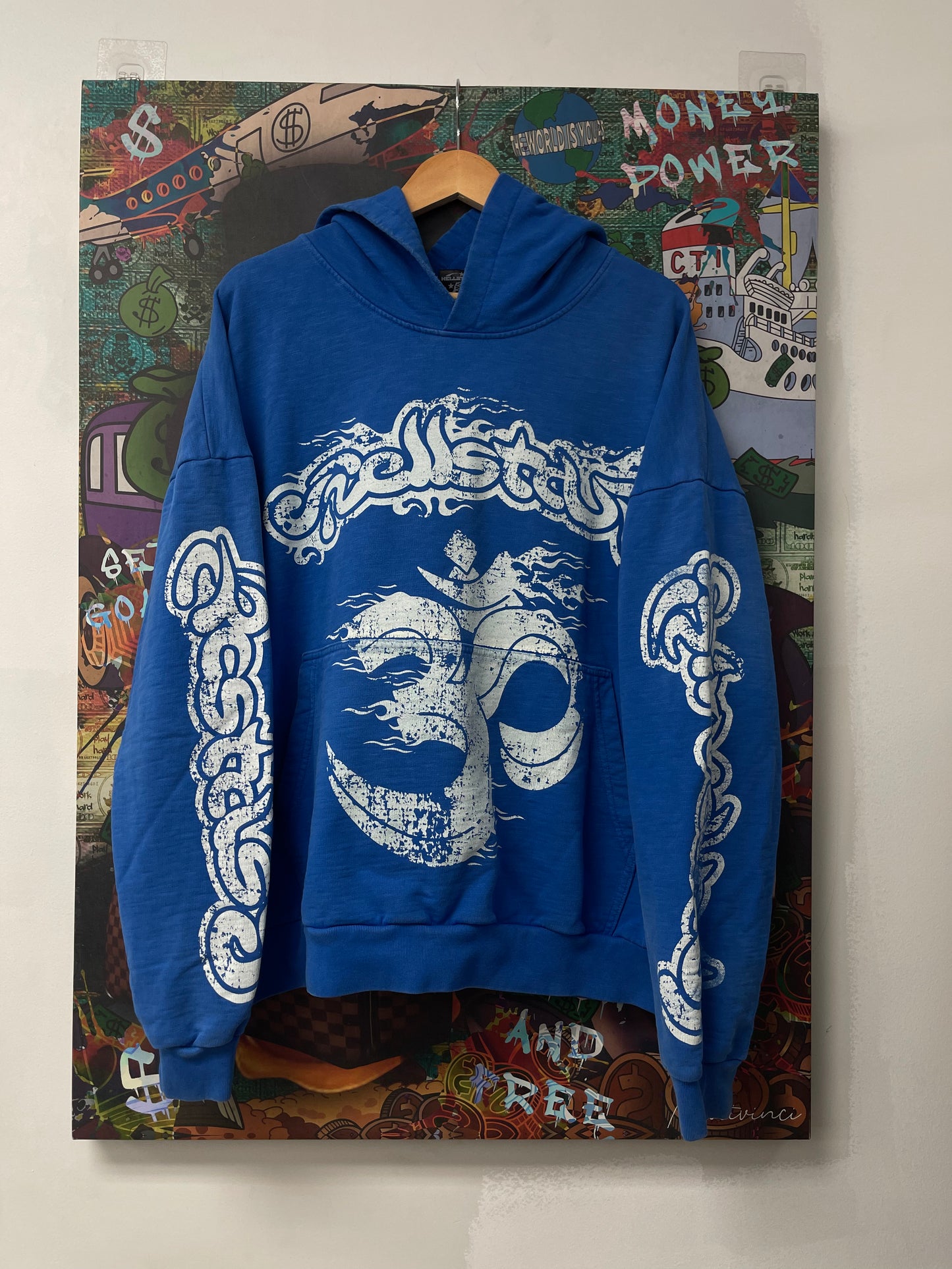 Hellstar Blue Yoga Hoodie Used XL