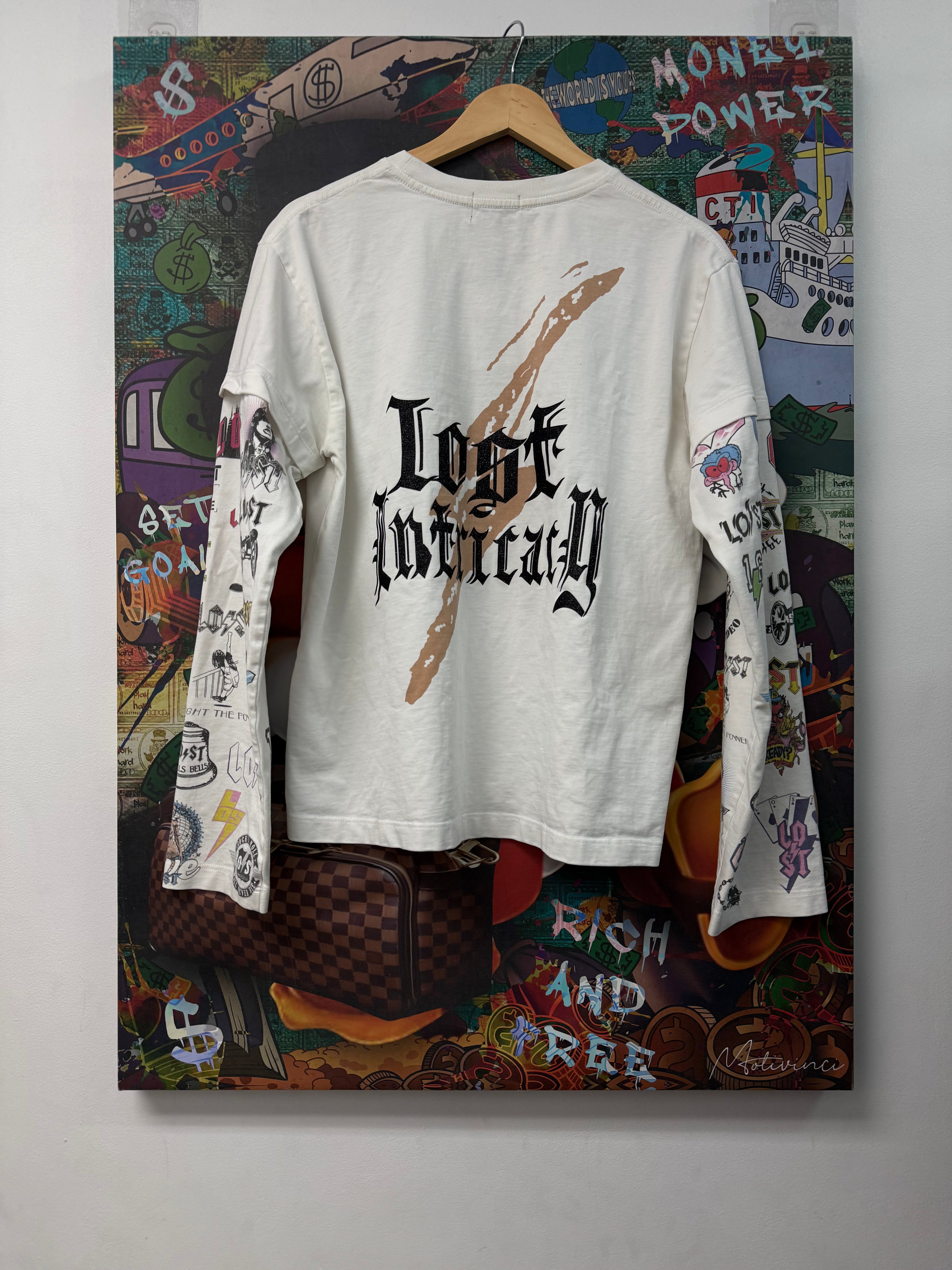 Lost Intricacy White Multi Logo (OG Release) Long Sleeve