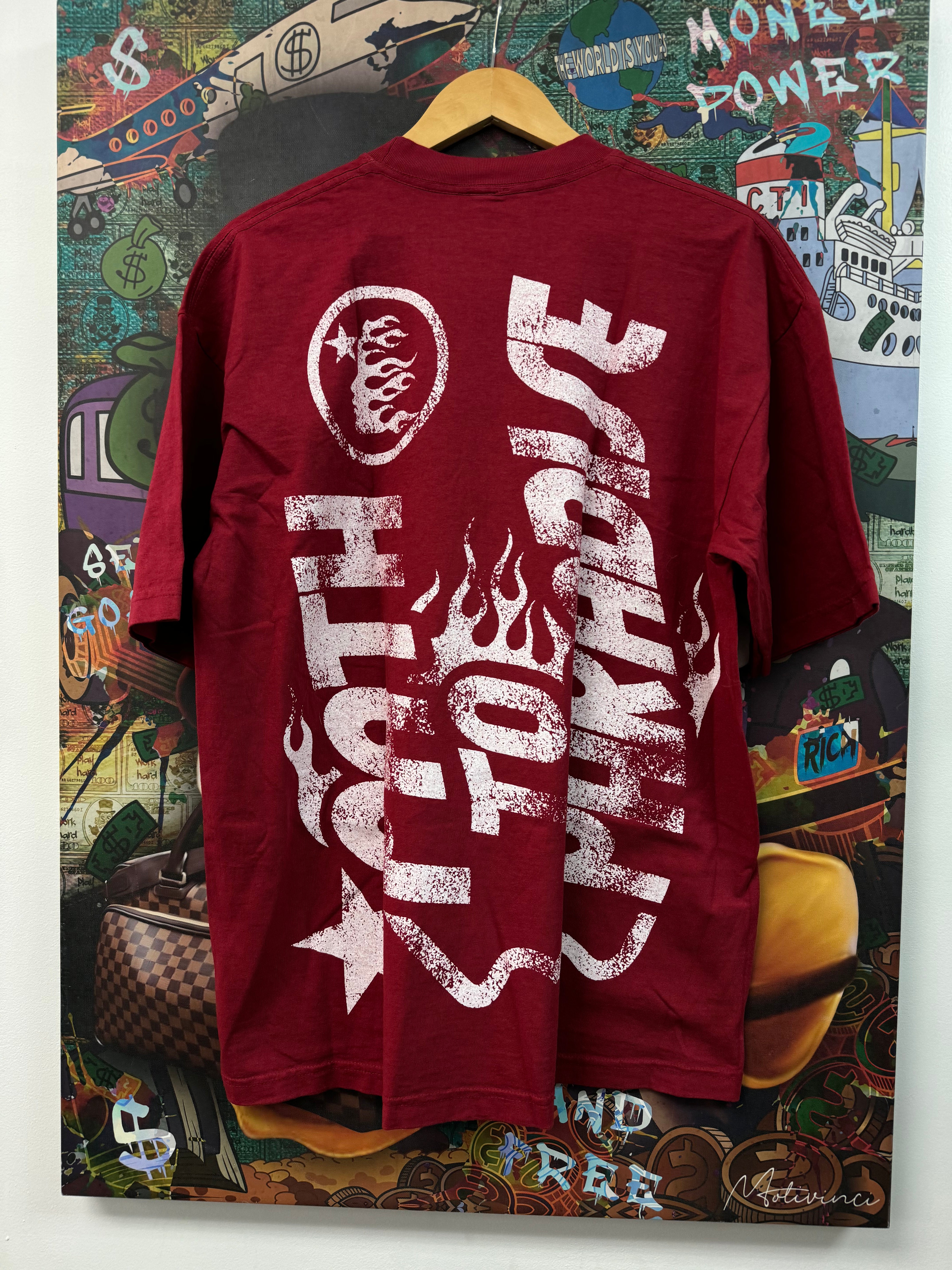 Hellstar Jesus Tee Red Medium New