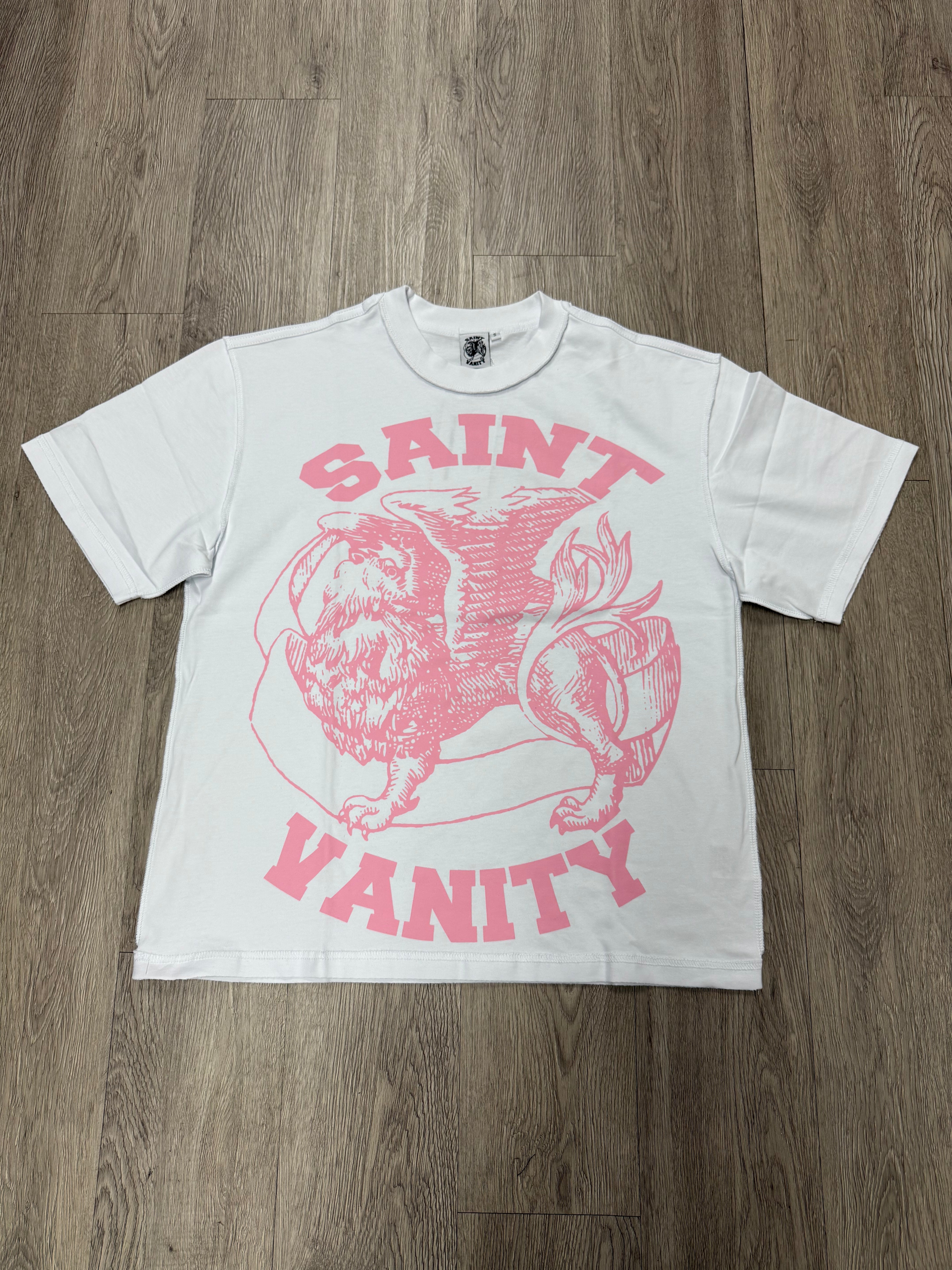 Saint Vanity "Griffin" White & Pink Tee