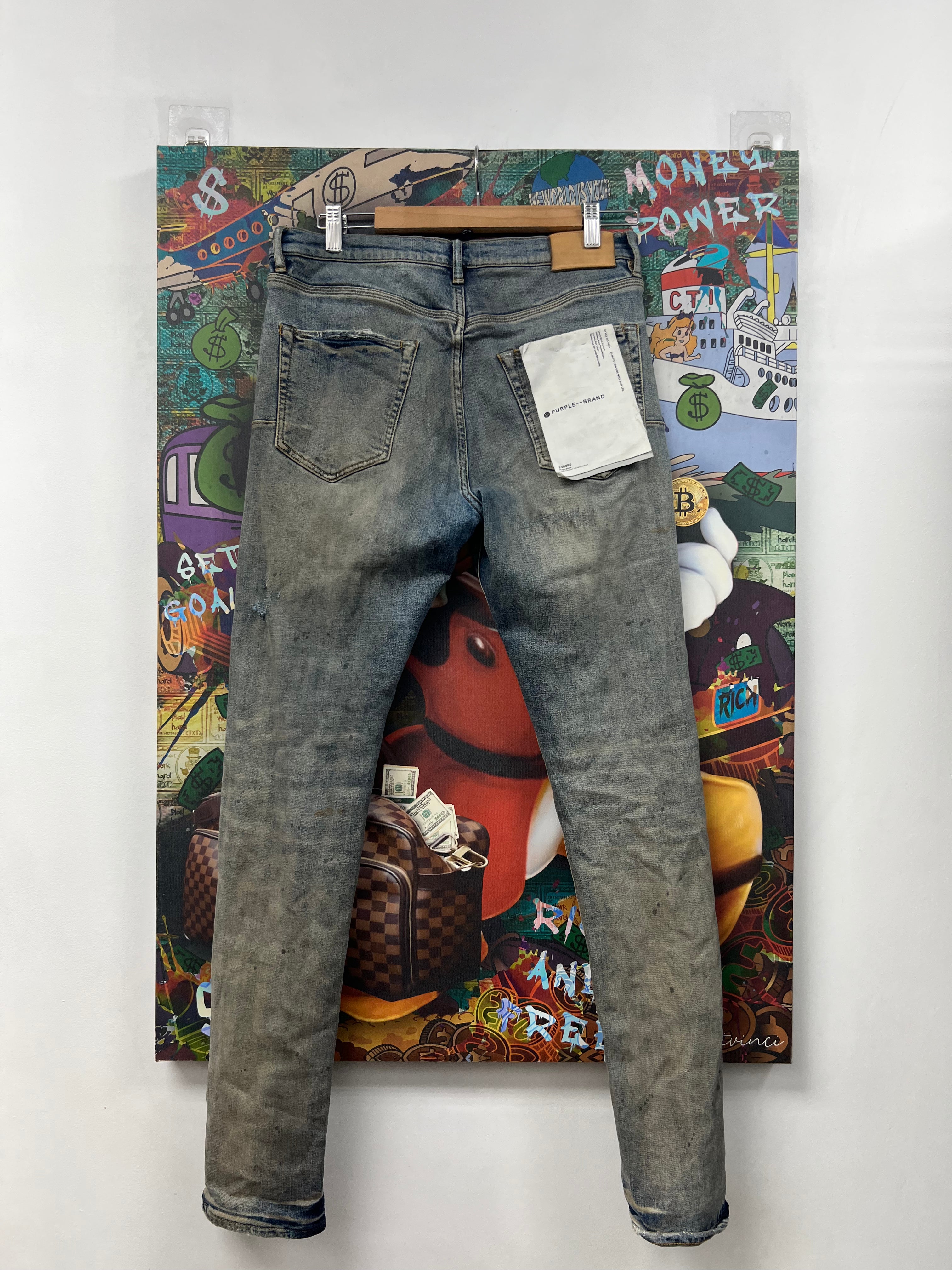 Purple Brand Vintage Wash Distressed Jeans