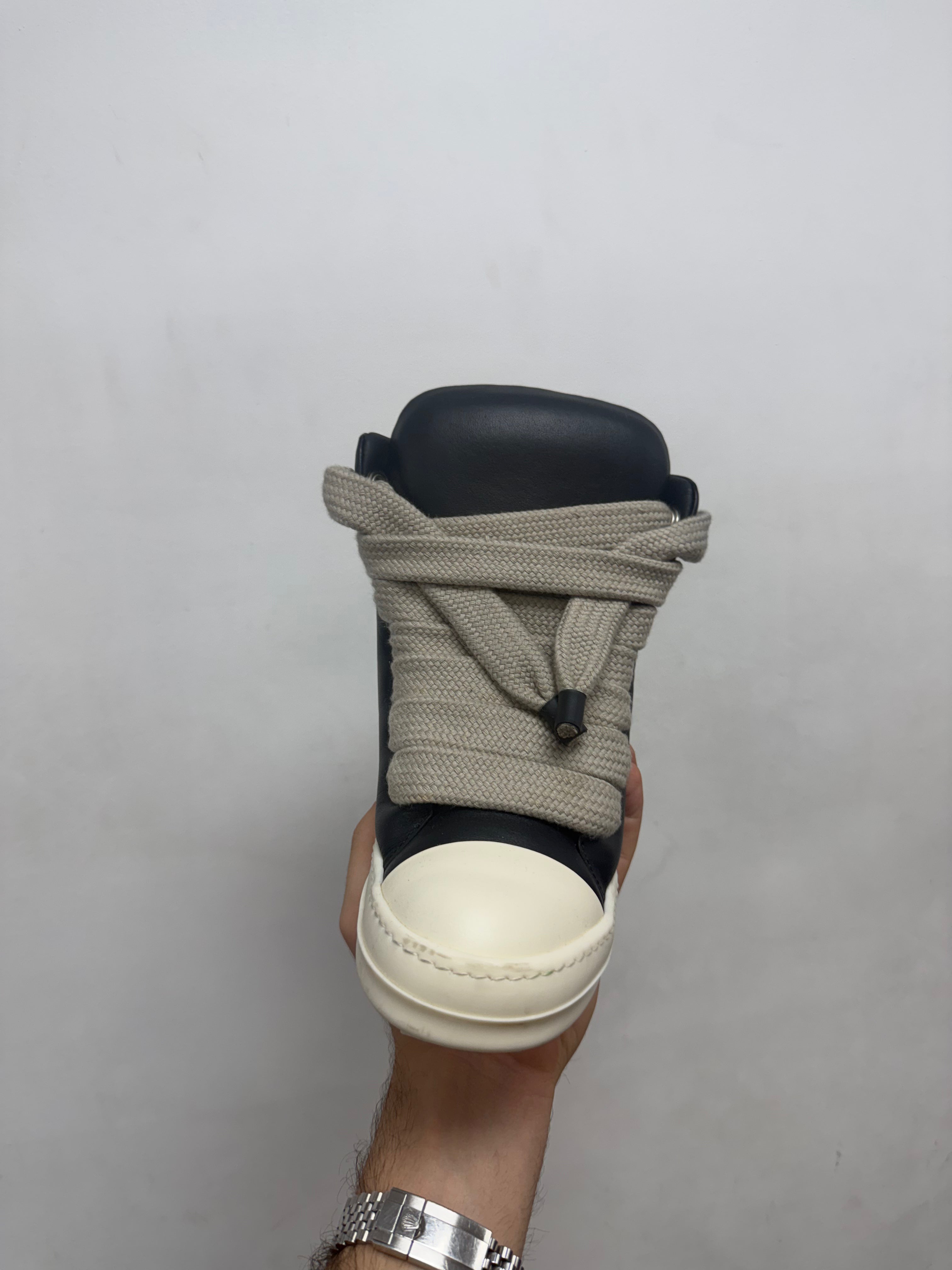 Rick Owens Padded Jumbo Lace Ramone High Sneakers
