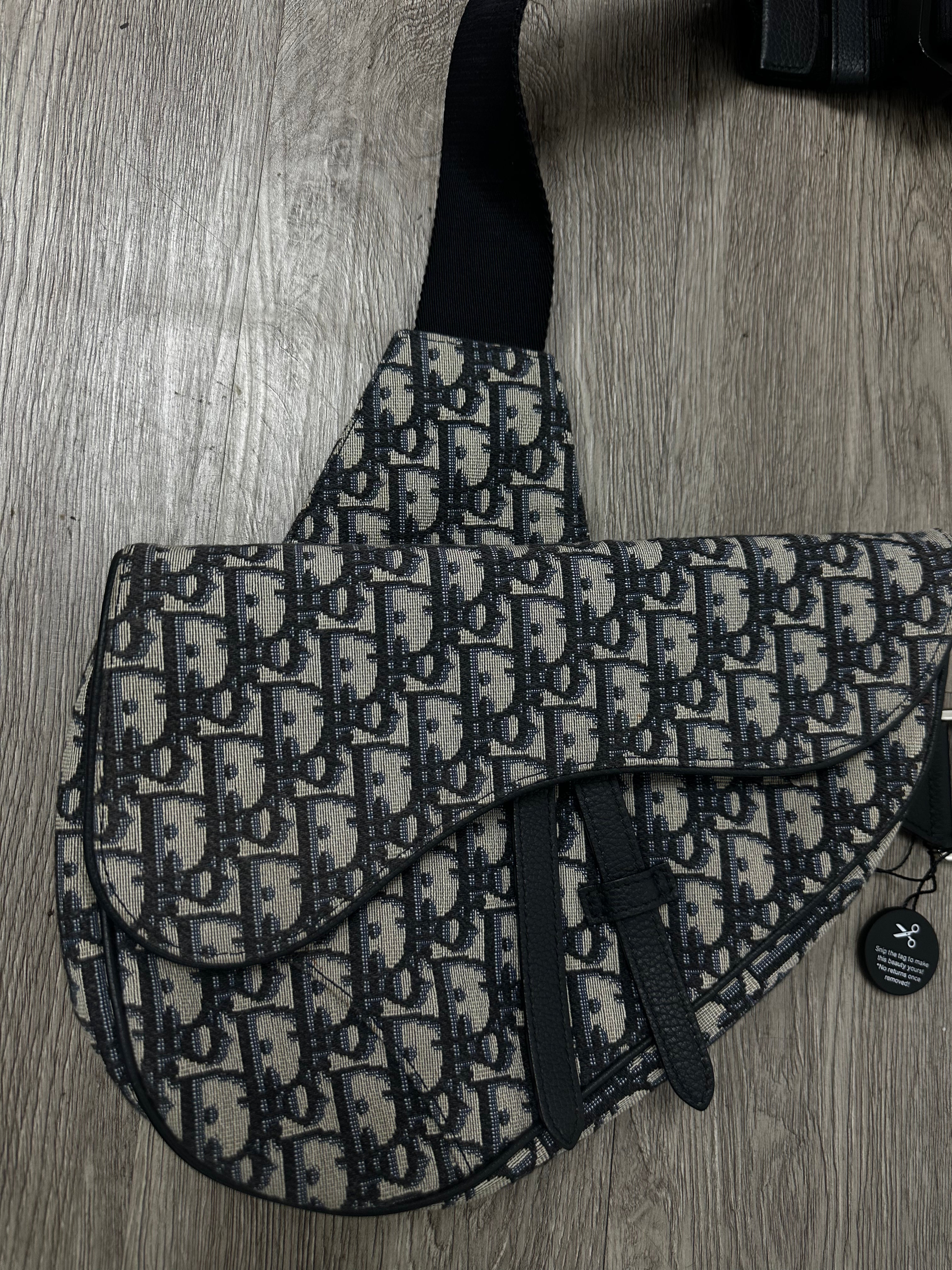 Dior Monogram Saddle Bag  Used