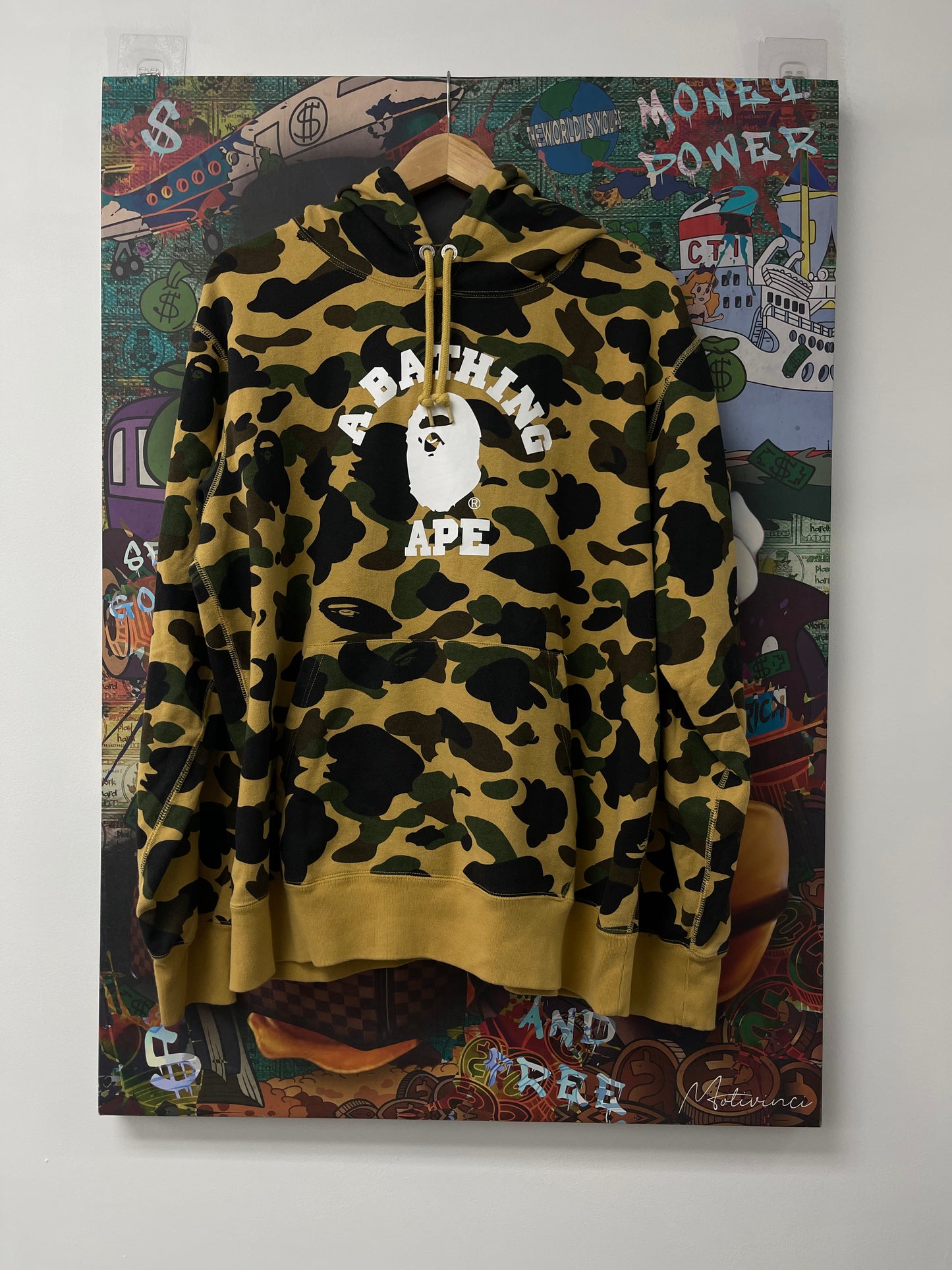 Bape Camo Ape Head Hoodie Used 2XL Fits Xl