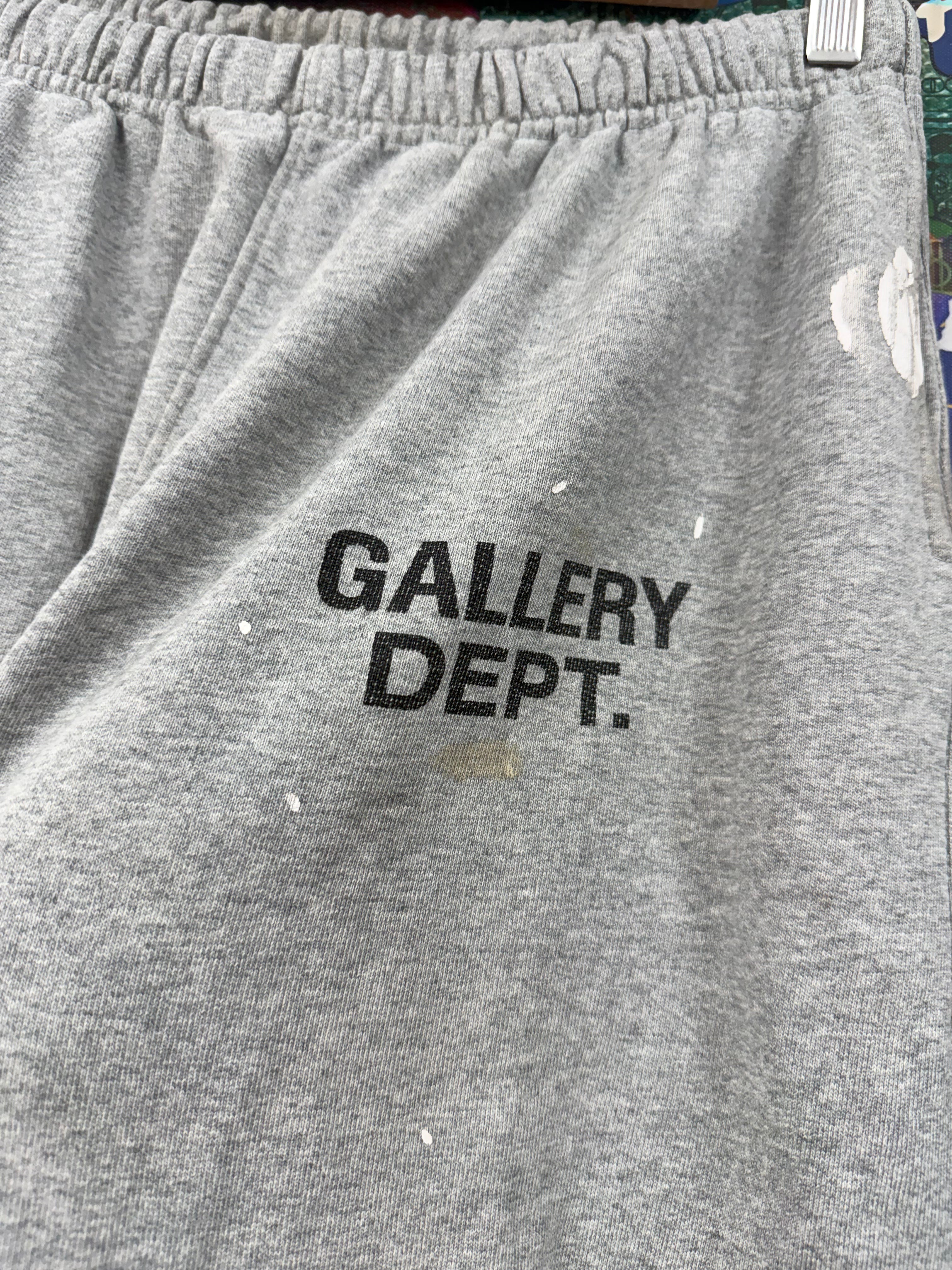 Gallery Dept Grey Paint Splatter Flared Sweats
