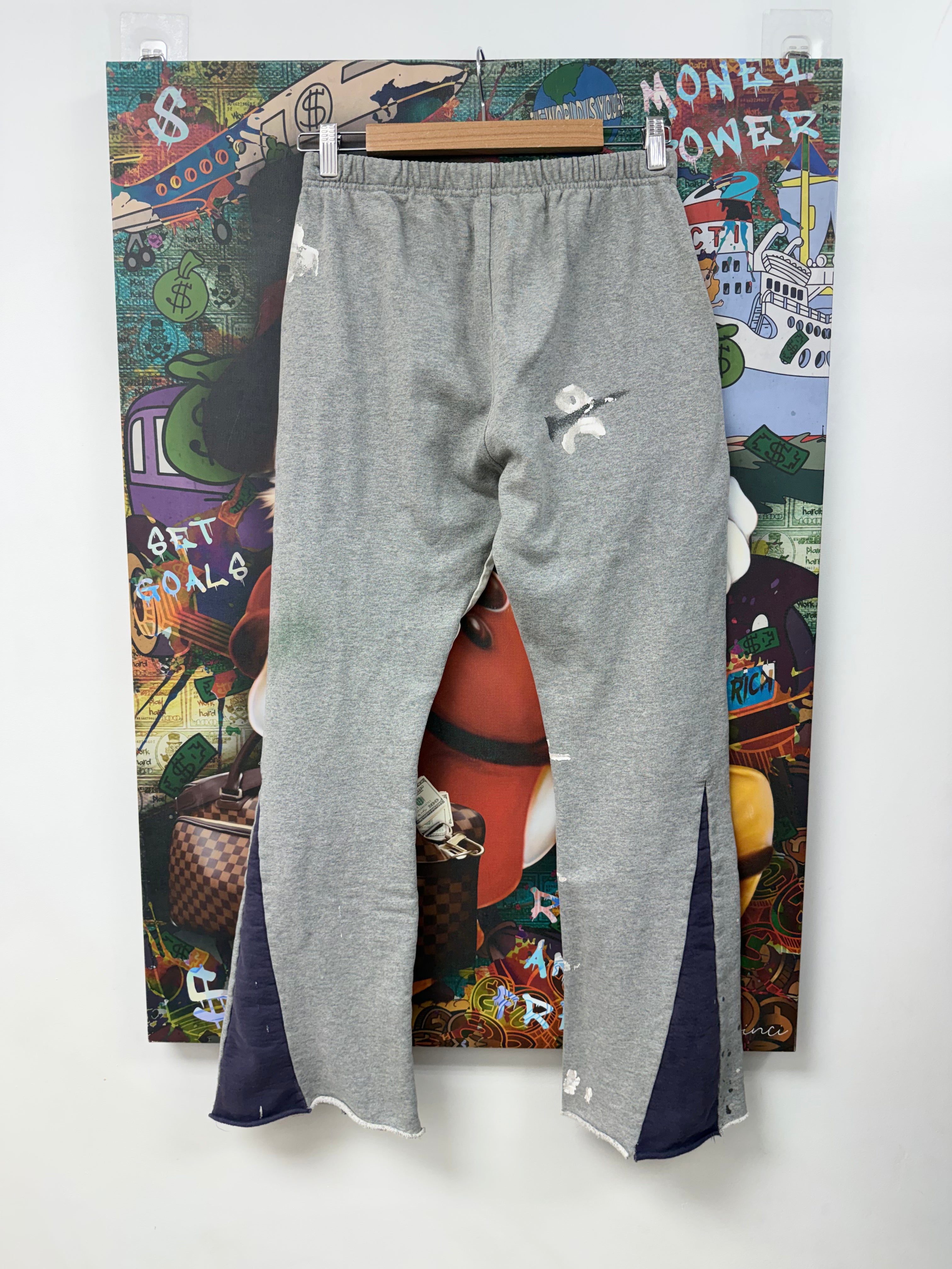 Gallery Dept Grey Paint Splatter Flared Sweats
