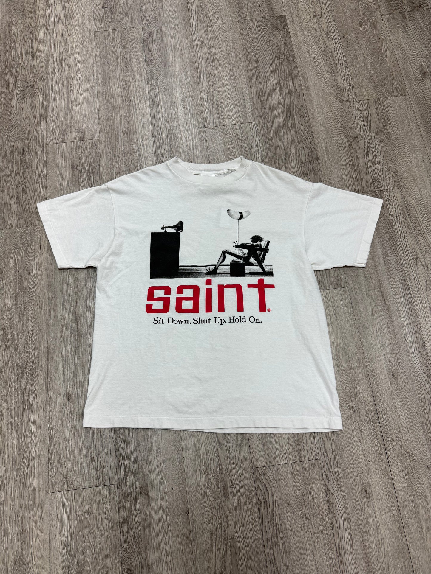 Saint Michael White Red Psycho Tee