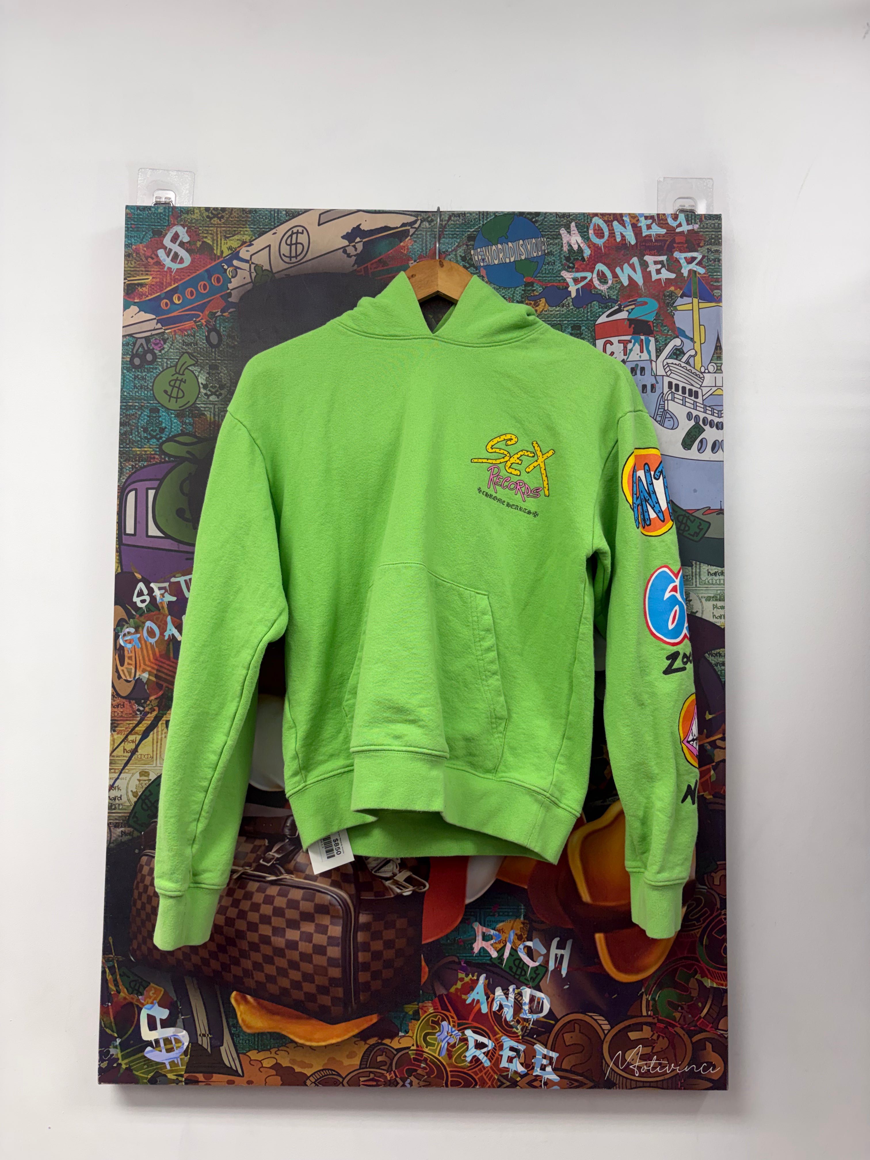 Chrome Hearts Matty Boy Lime Sex Records Hoodie