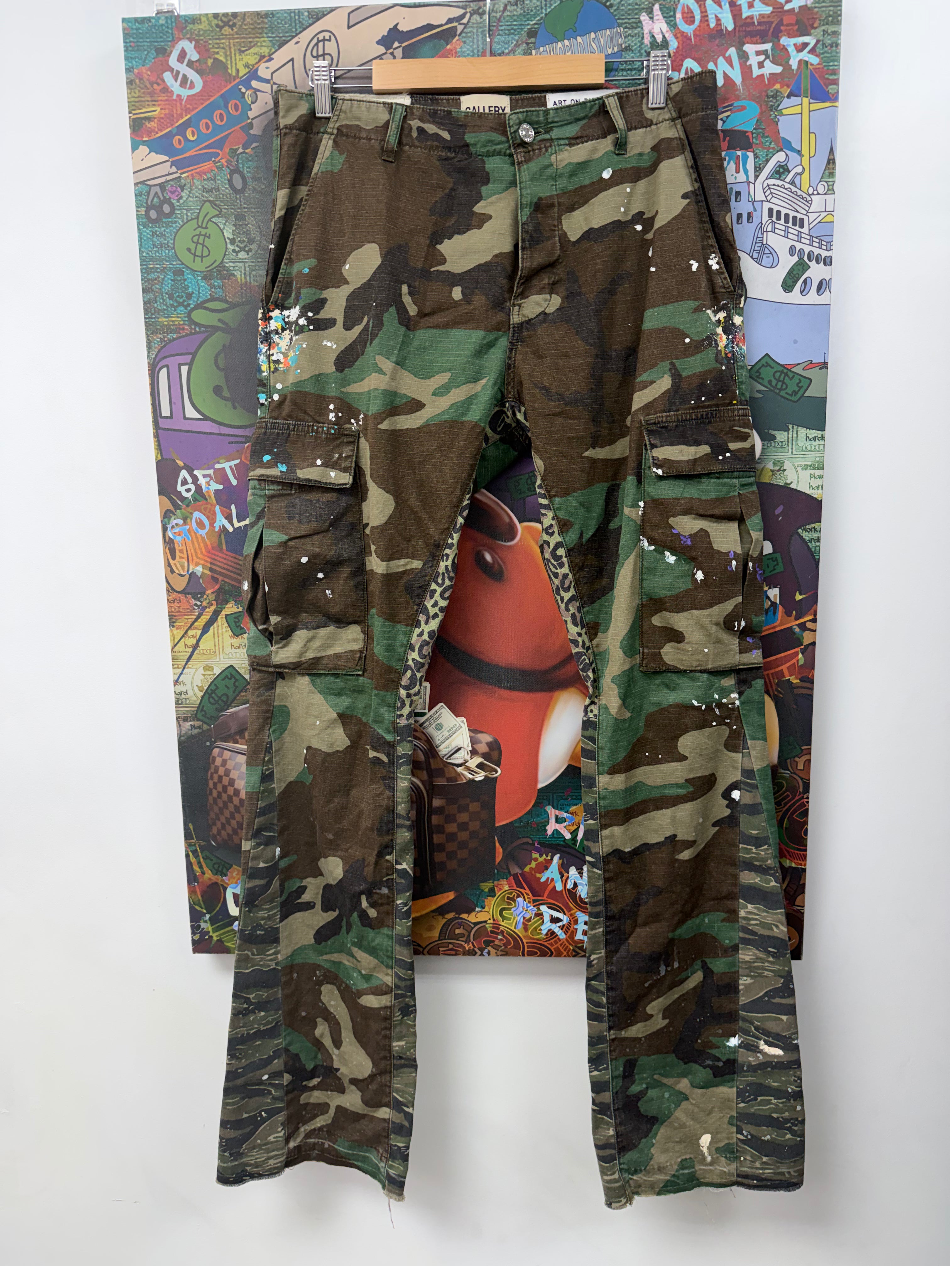 Gallery Dept Camo Paint Splatter Jeans