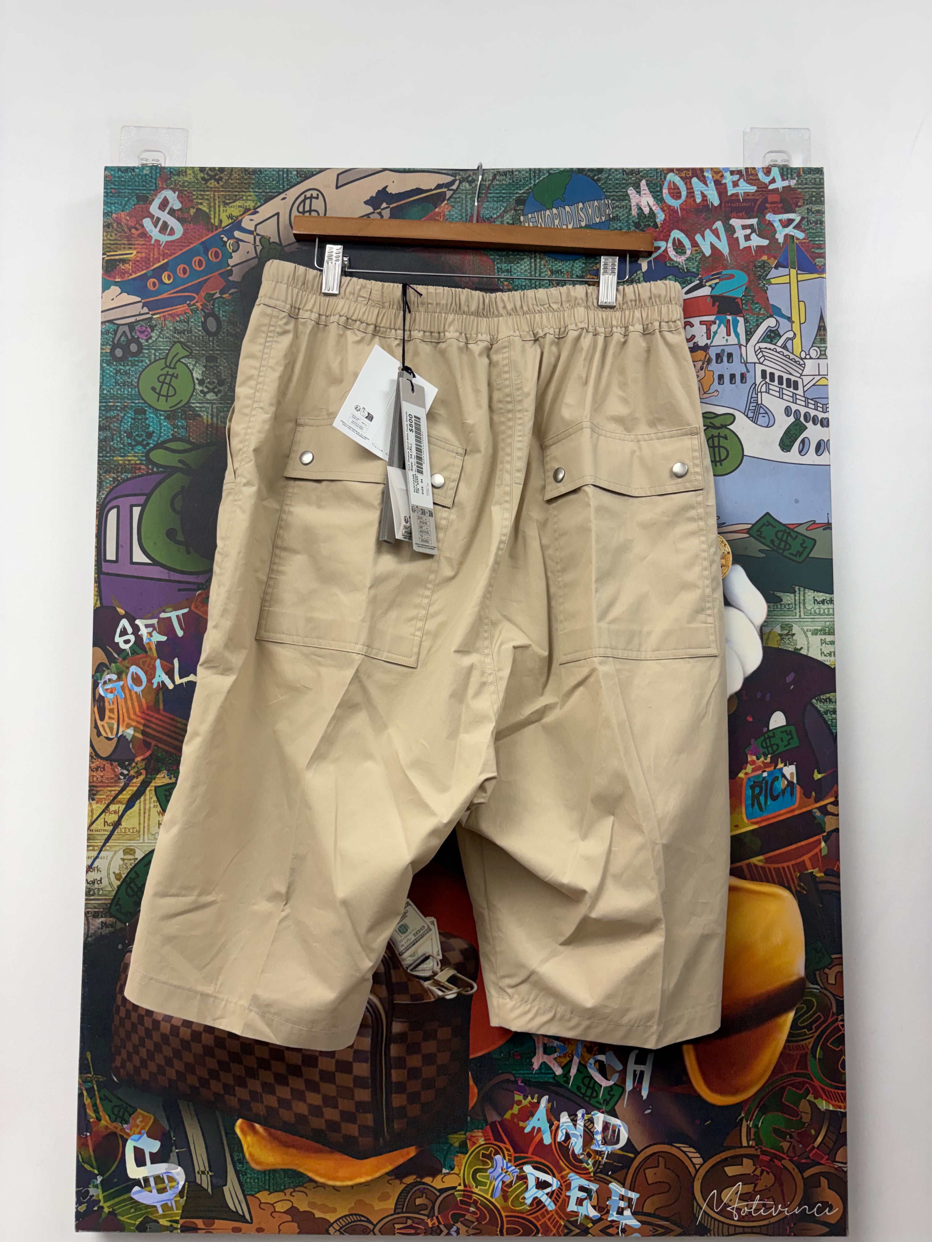 Rick Owens Sand Bela Pods Shorts