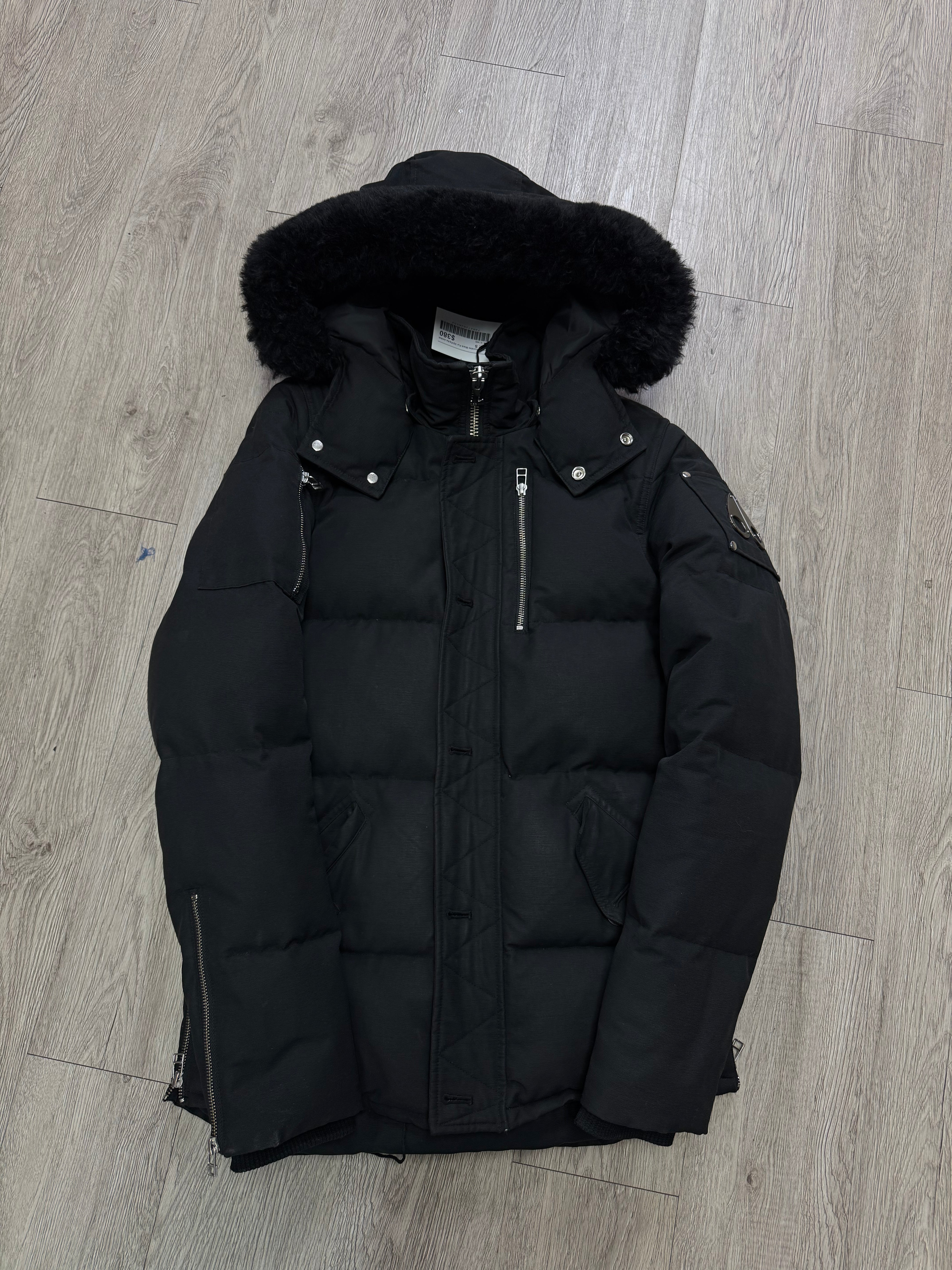 Moose Knuckles Black Fur 3Q Parka Jacket