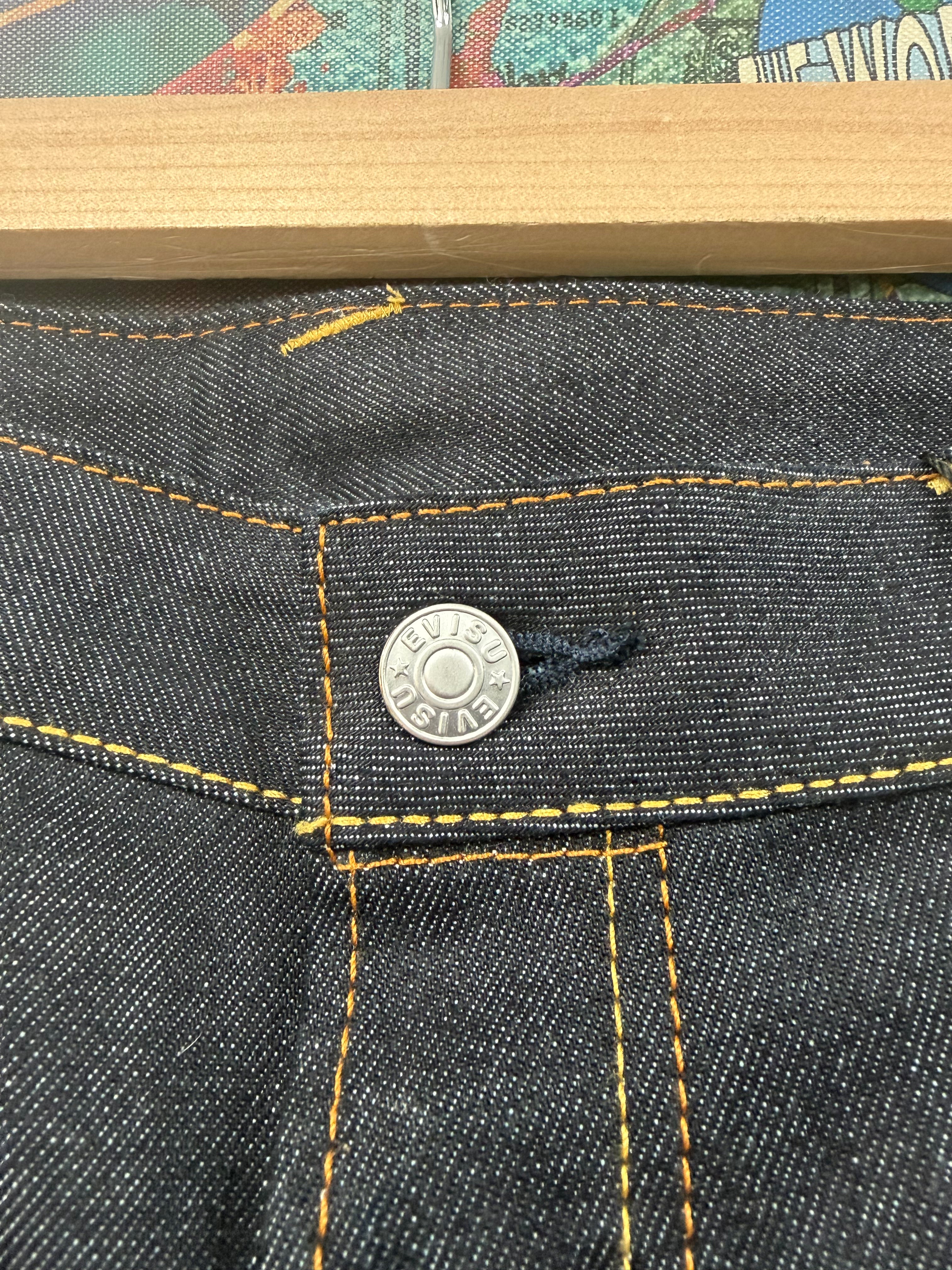 Evisu Deep Wash Cream Jeans