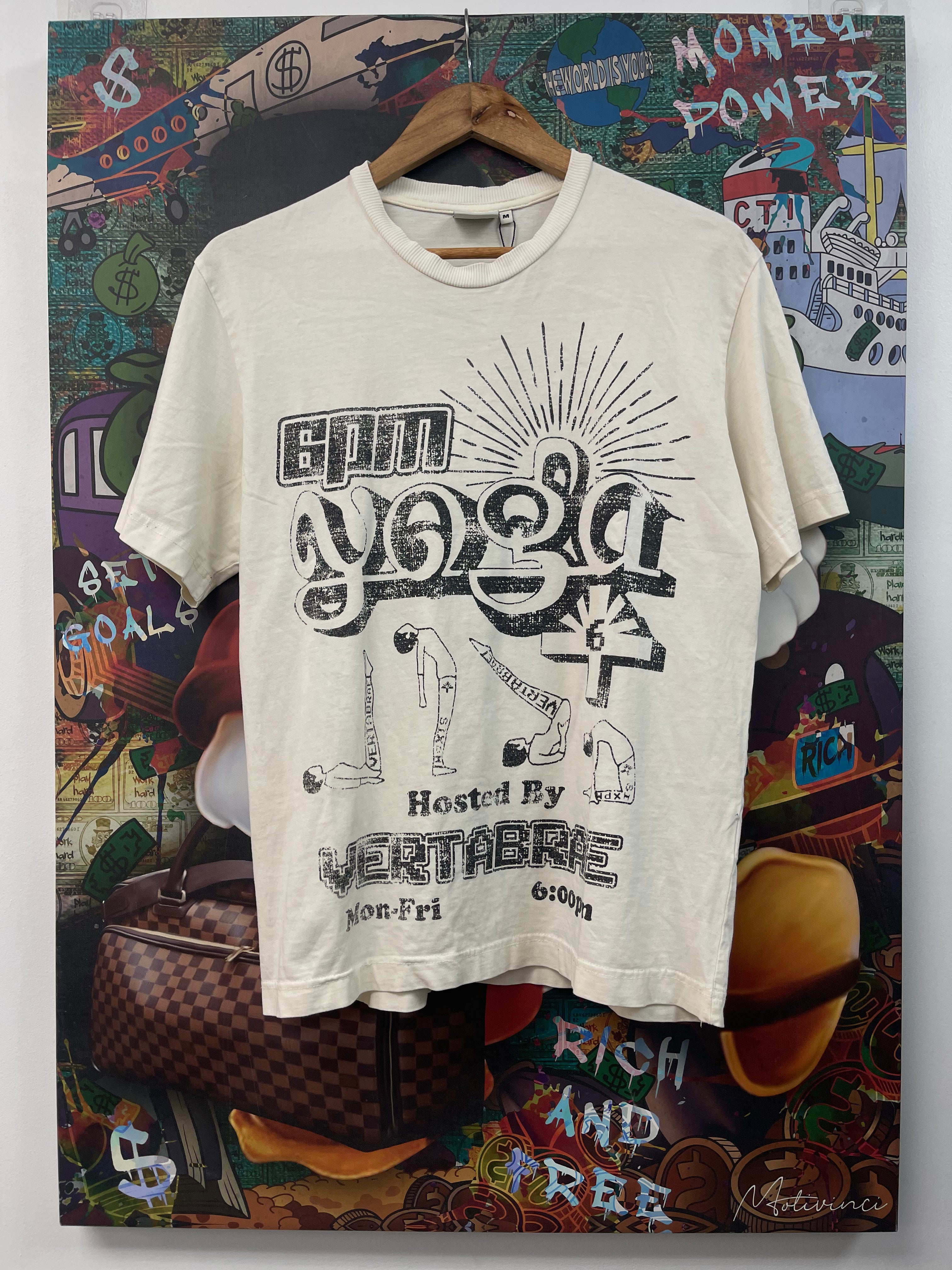 Vertabrae White Yoga Tee