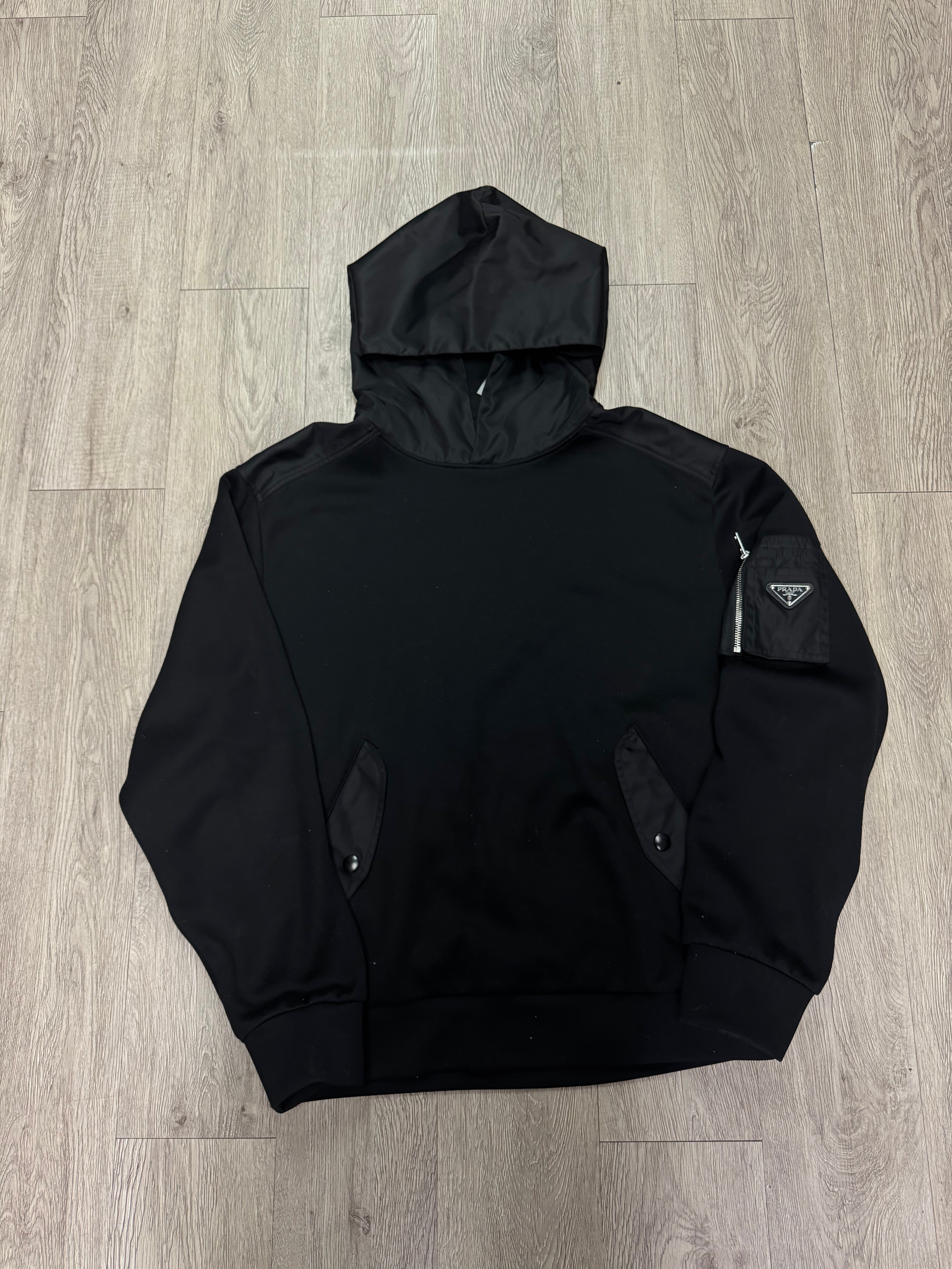 Prada Black Nylon Hoodie