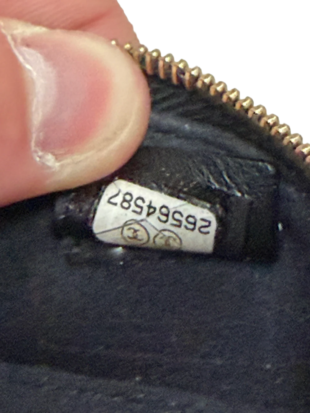 Chanel Caviar Jewelry Black Travel Bag