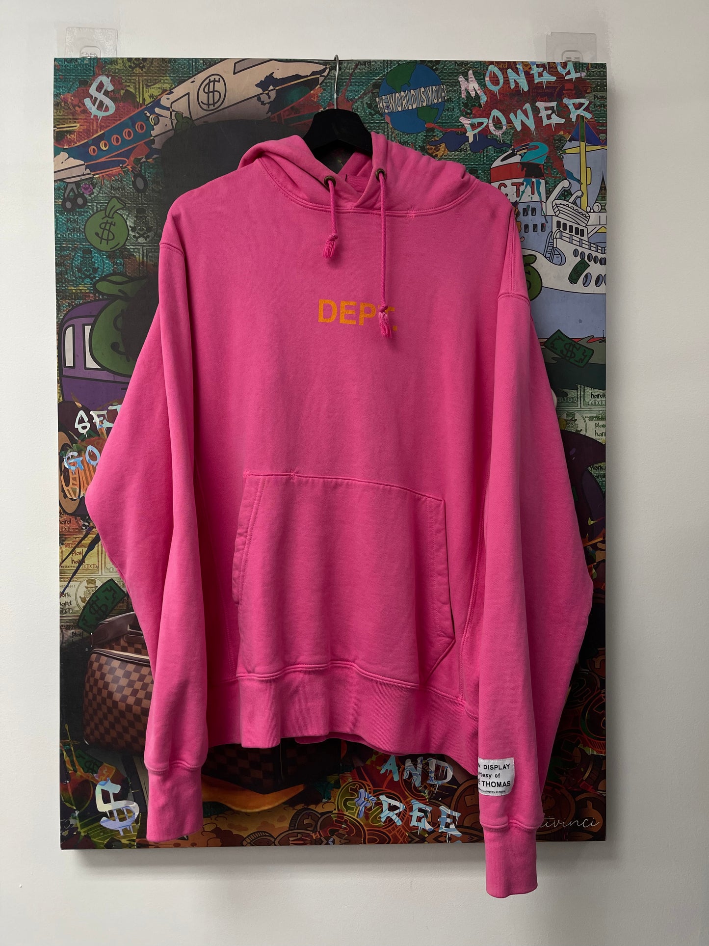 Gallery Dept Hoodie Pink Orange Used Medium