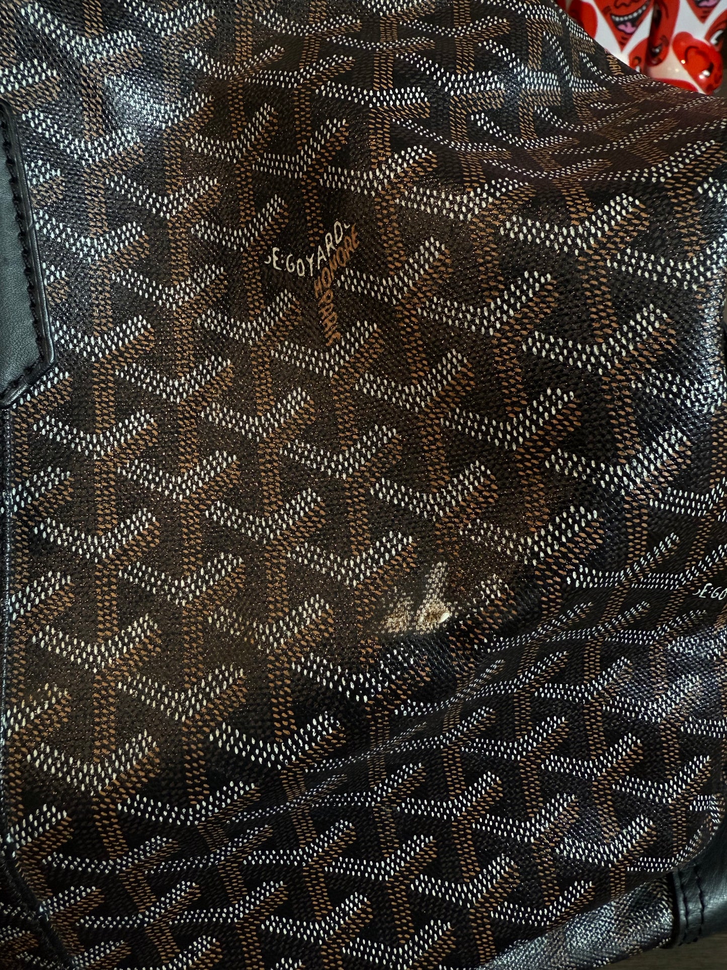 Goyard Duffle Bag Black Used 45