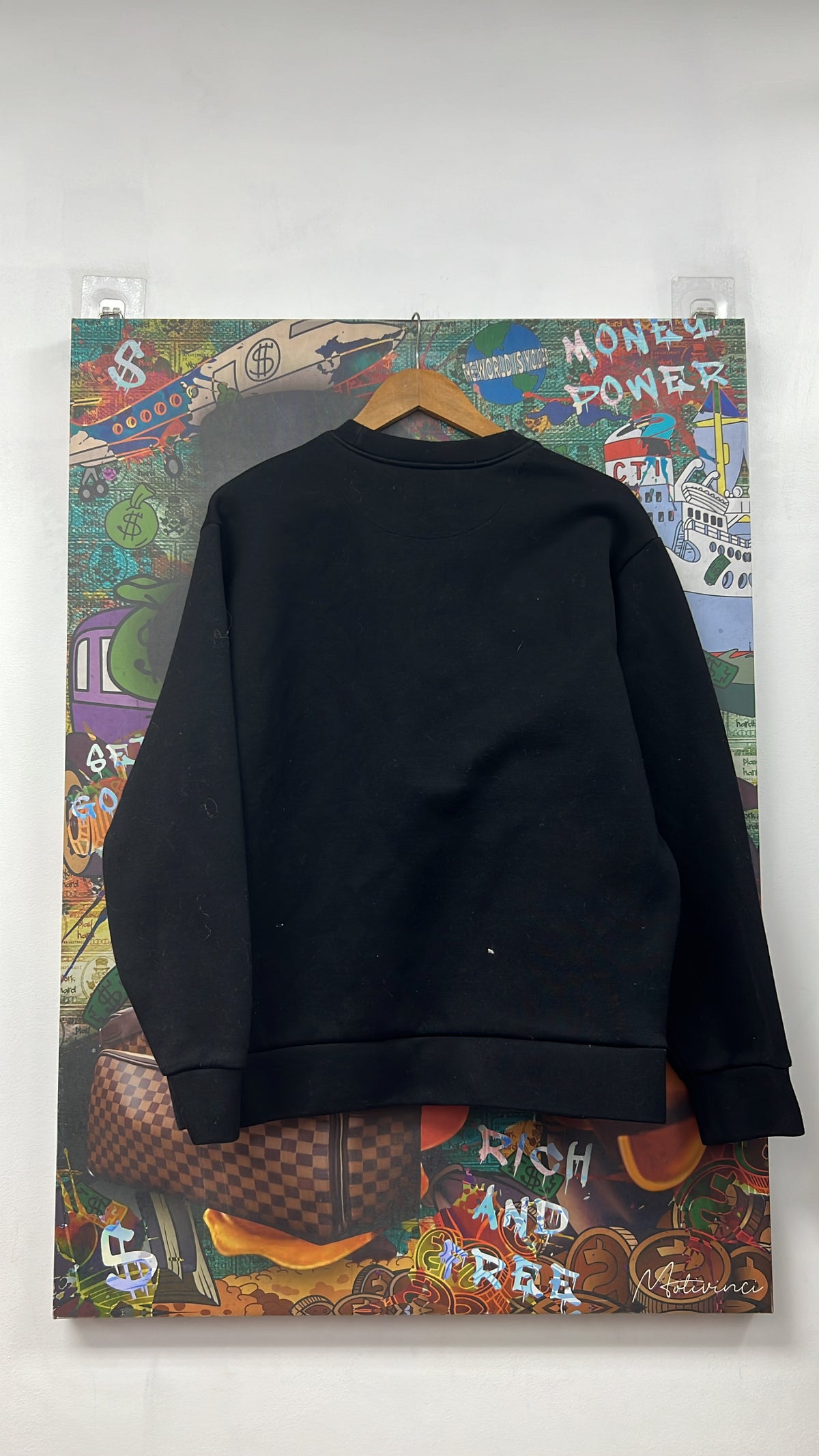 Prada Black Nylon Pocket Crewneck