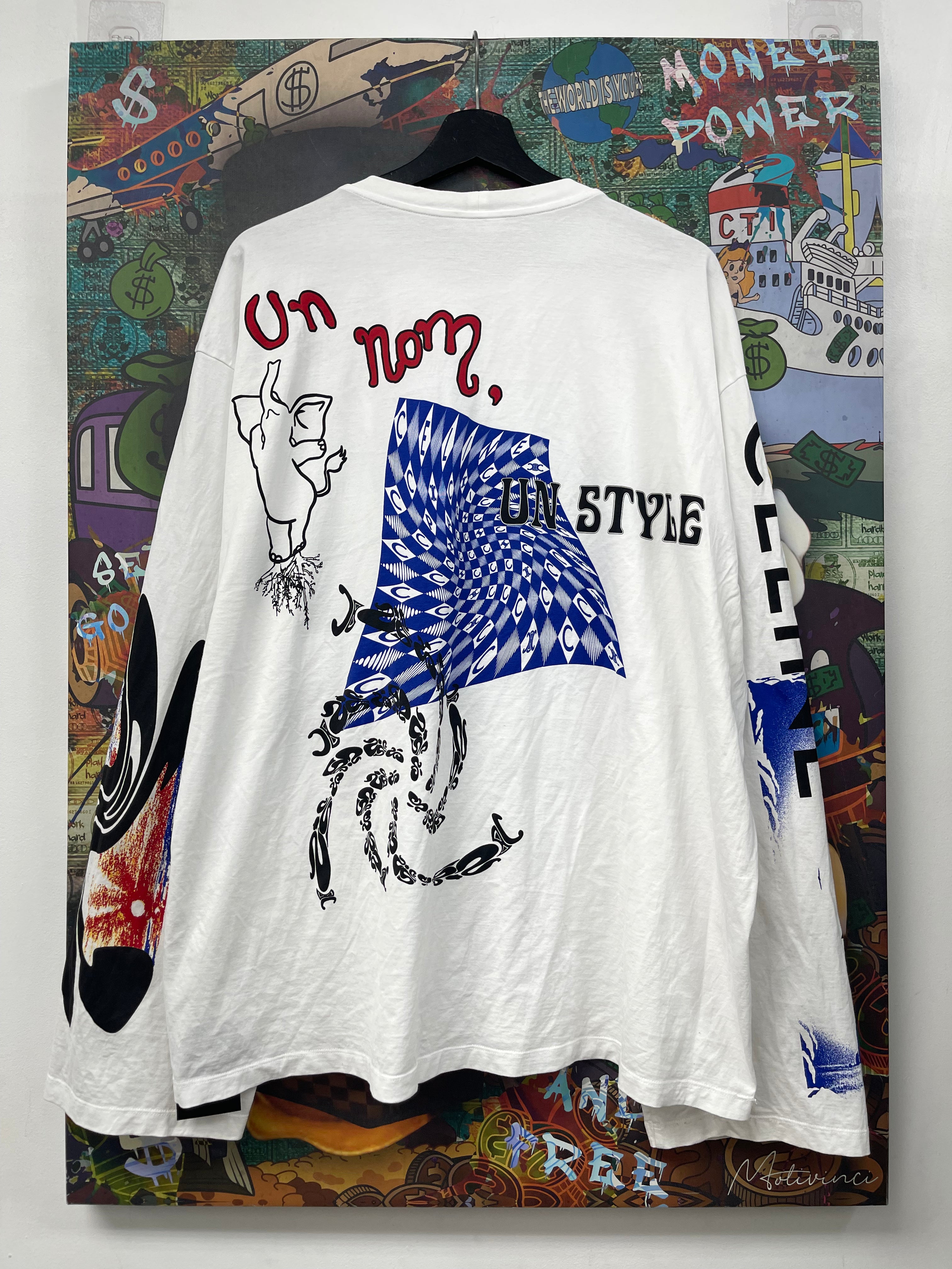 Celine Red Blue Paris Long Sleeve