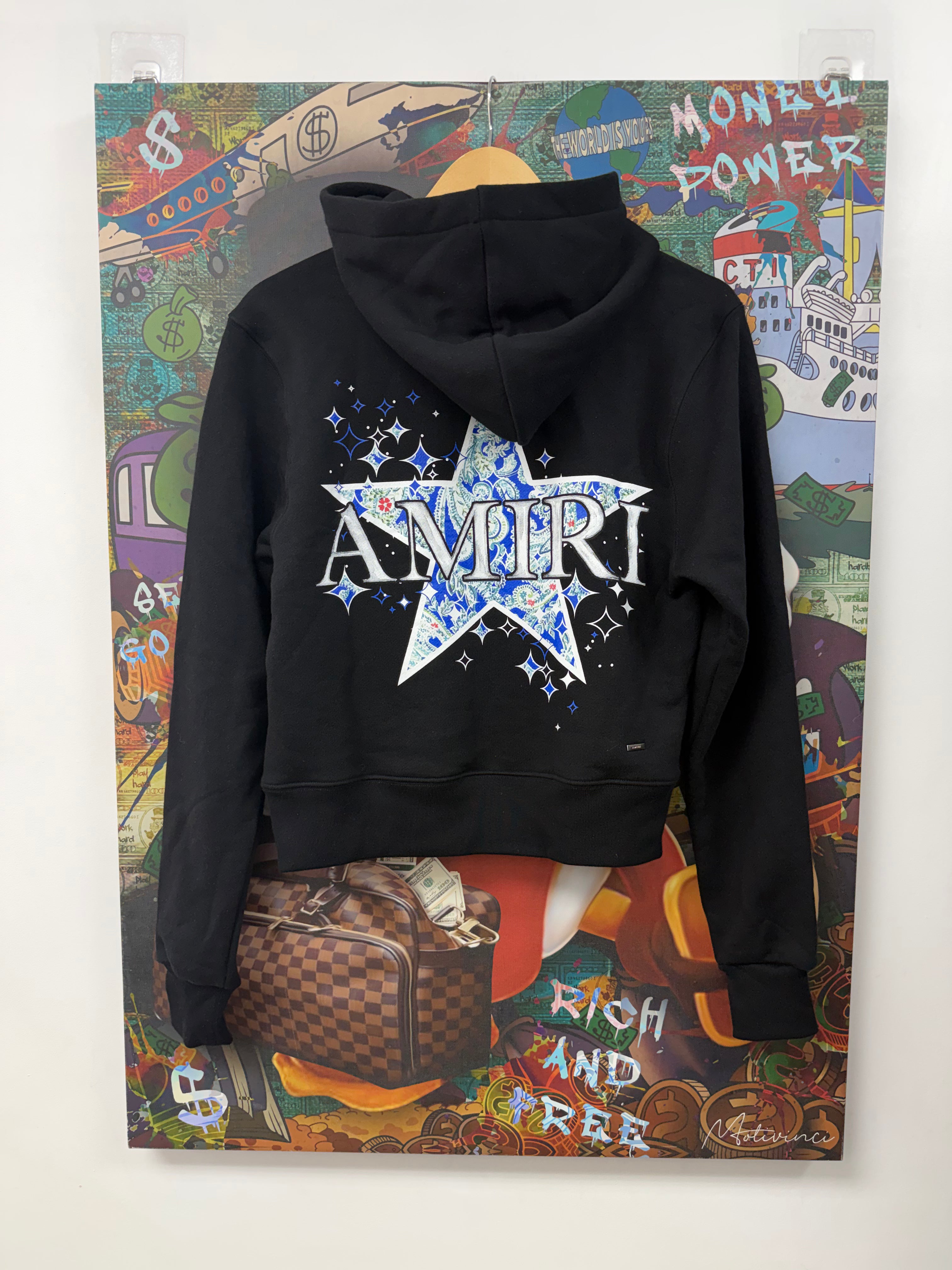 Amiri Black Green Blue Star (Women’s) Hoodie