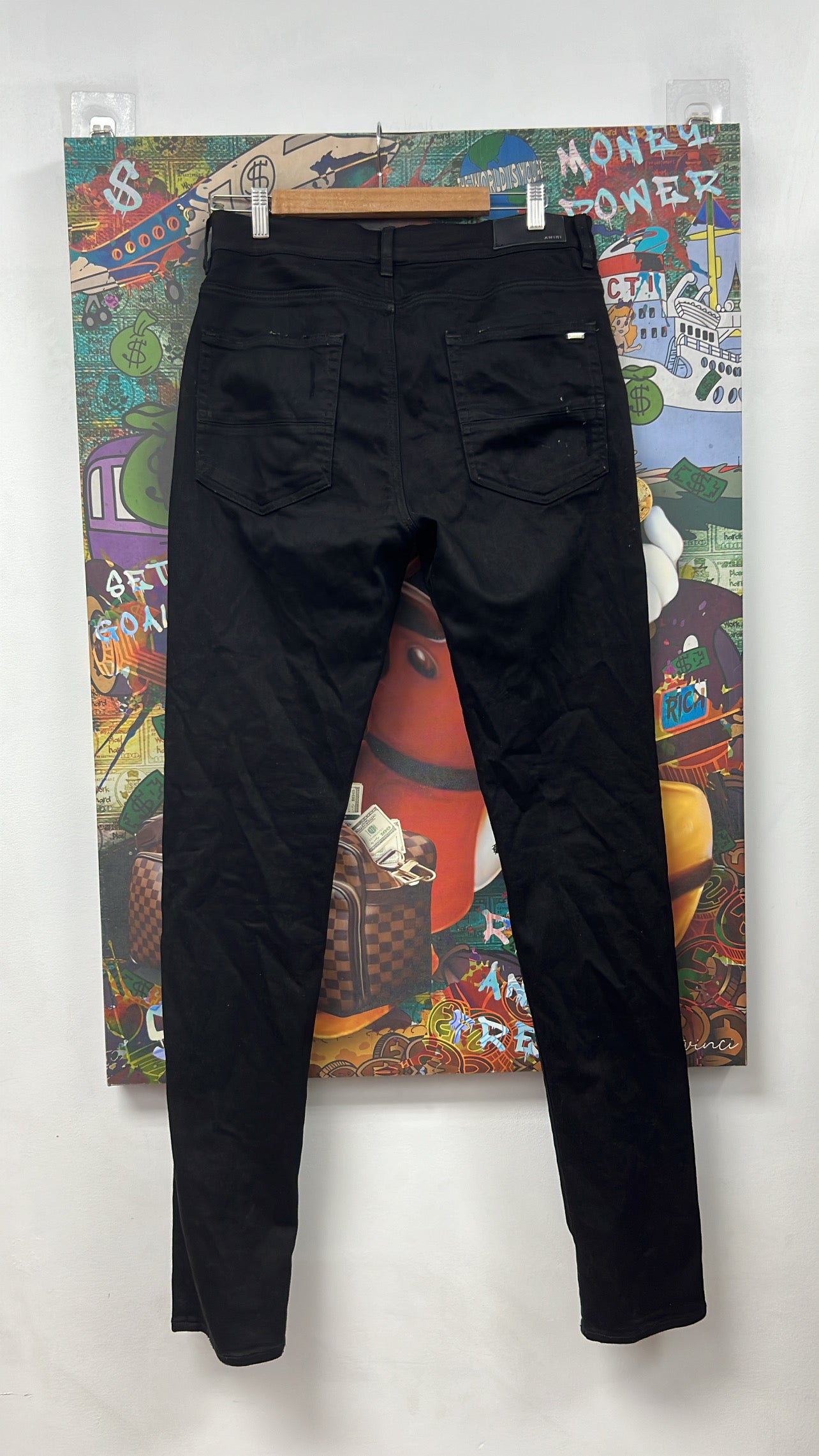 Amiri MX1 Black Black Patch Jeans