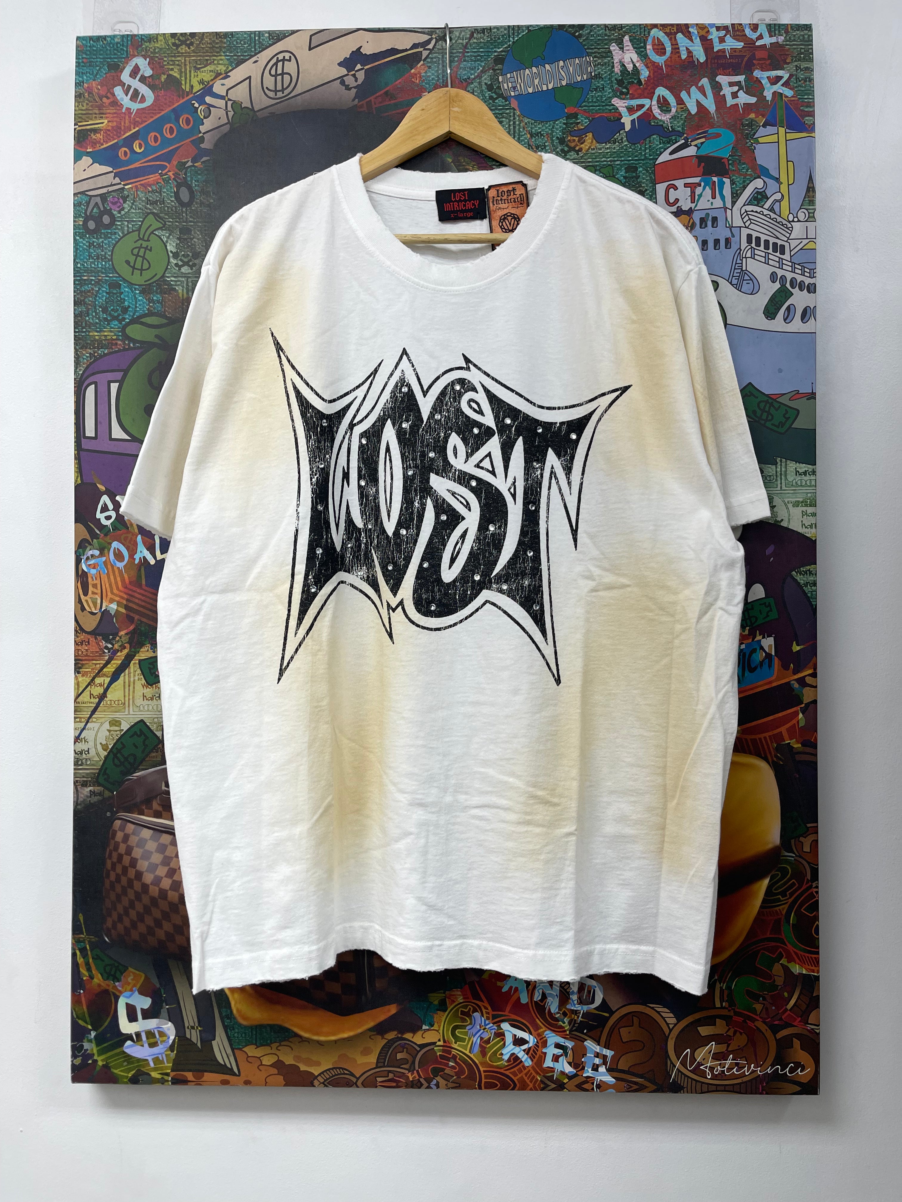 Lost Intricacy White Outline Tee