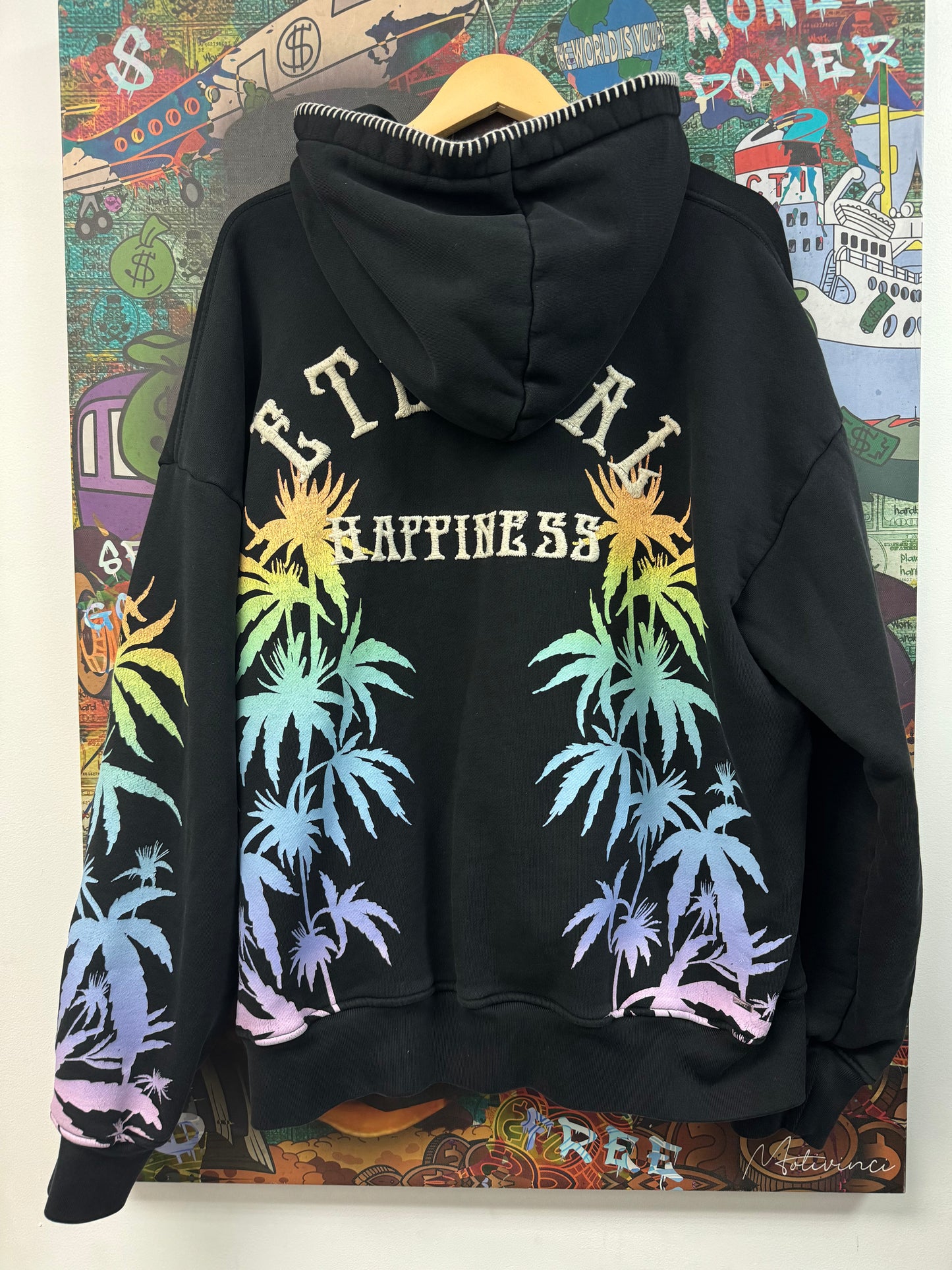 Amiri Black Palm Tree Hoodie
