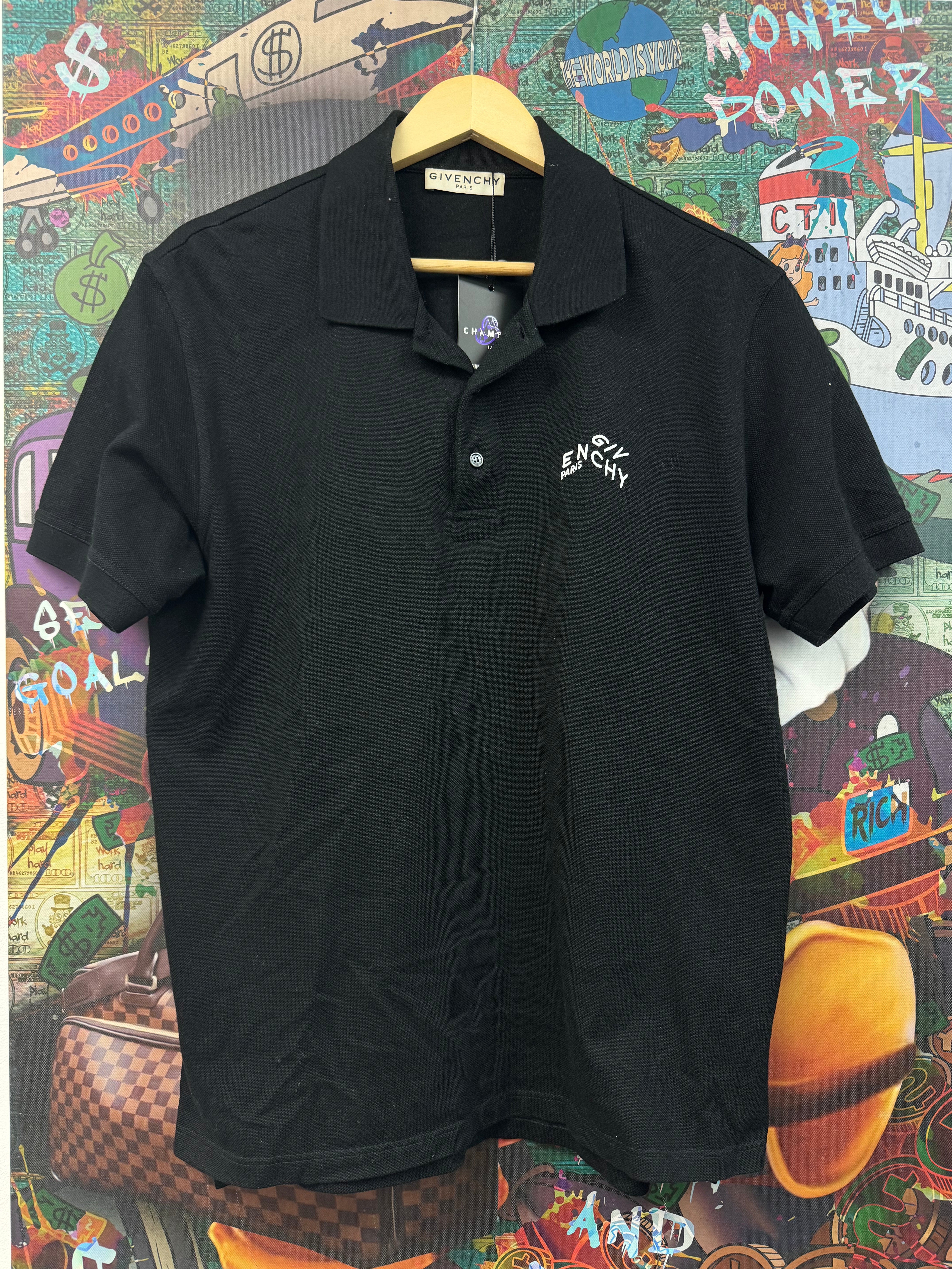 Givenchy Black Script Logo Tee