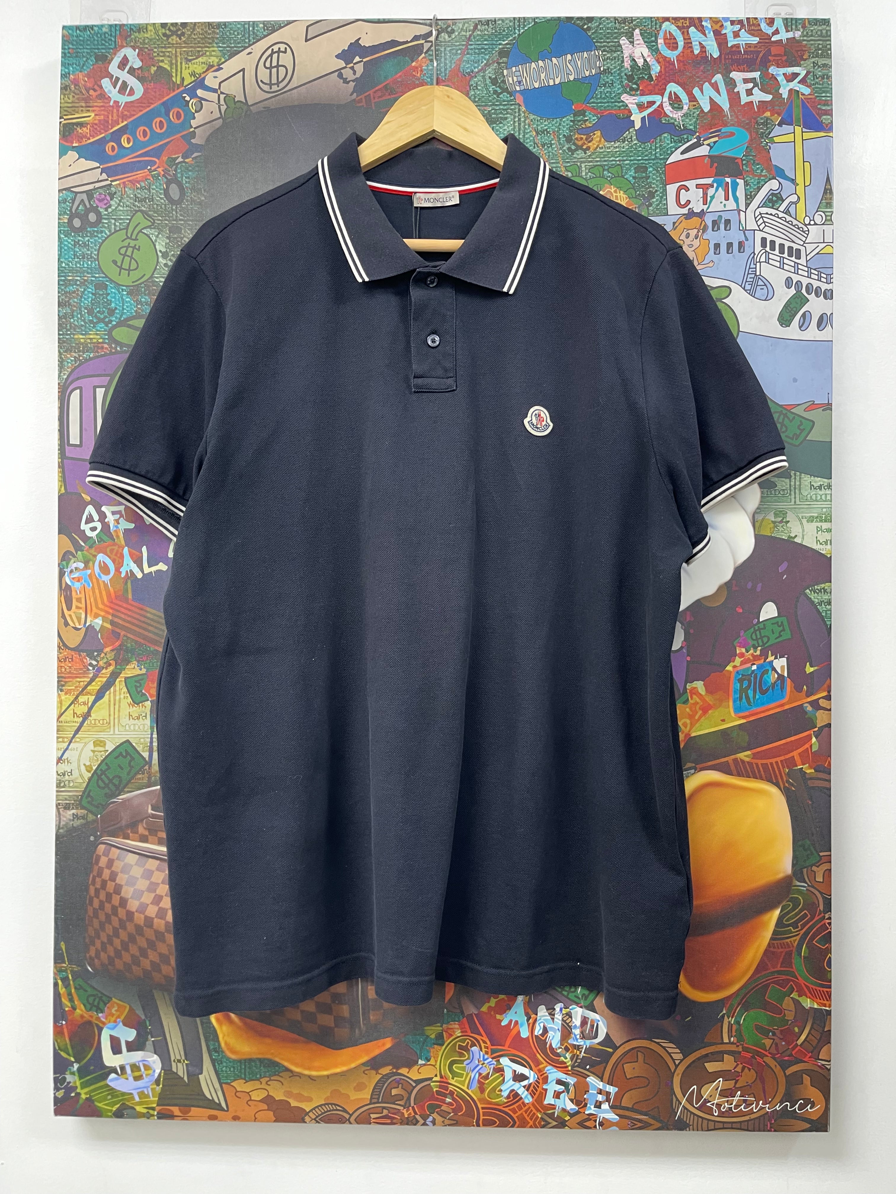 Moncler Navy Polo
