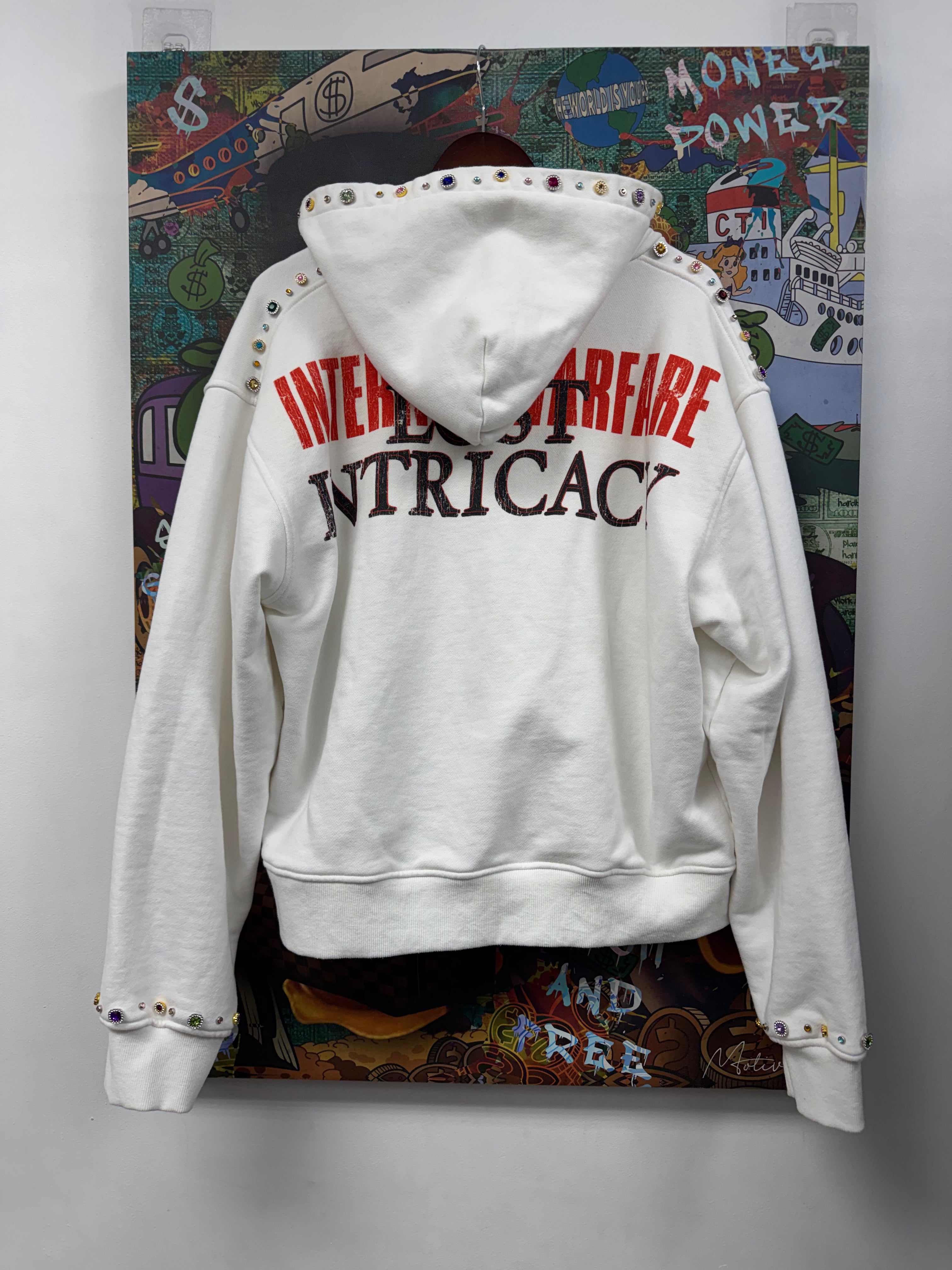 Lost Intricacy White Paper Magazine Zip Up