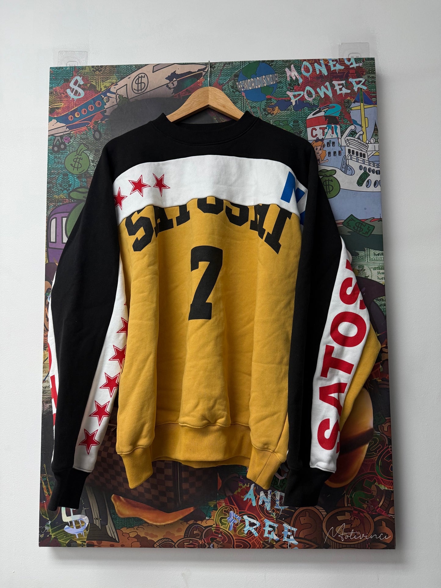 Satoshi Nakamoto Racer Logo Crewneck