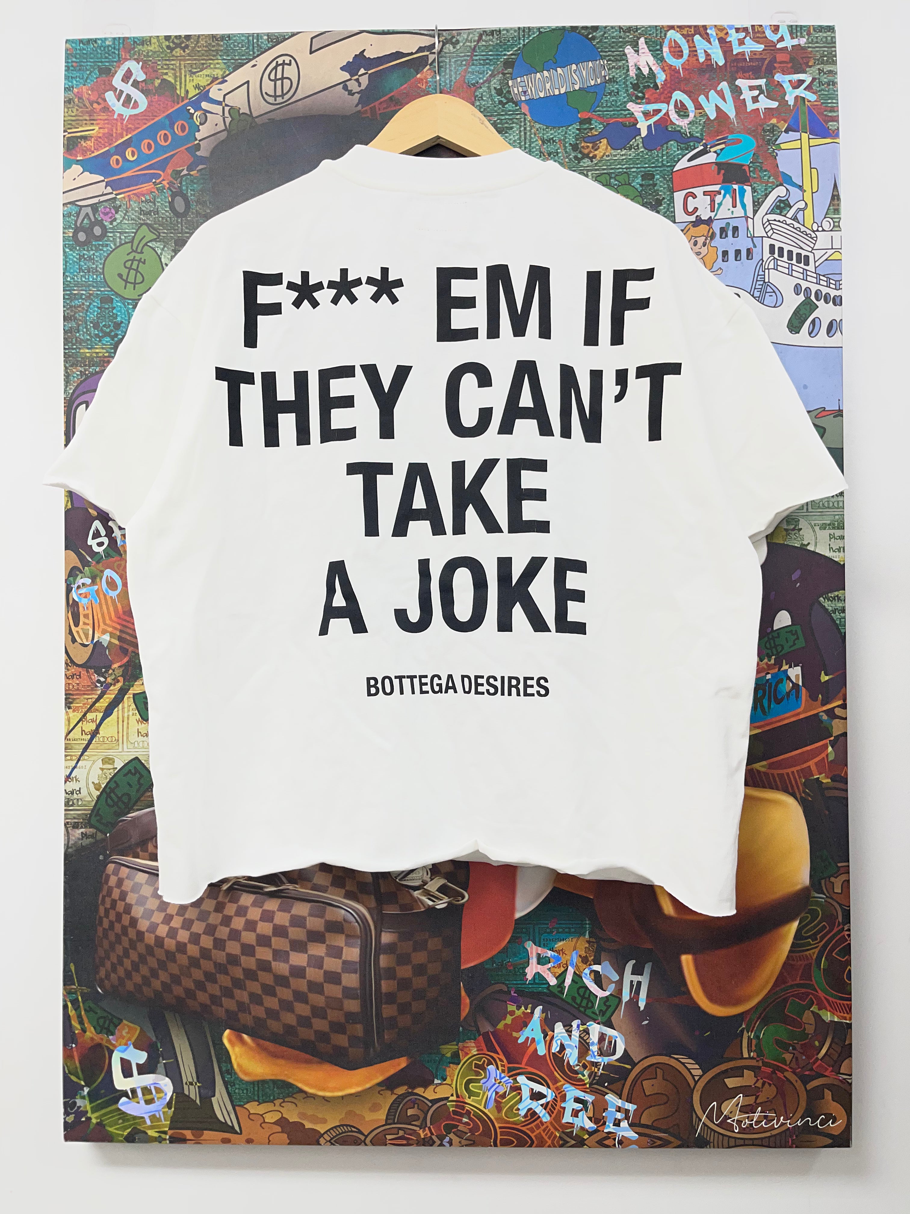 Bottega Desires White Fuck Em Tee