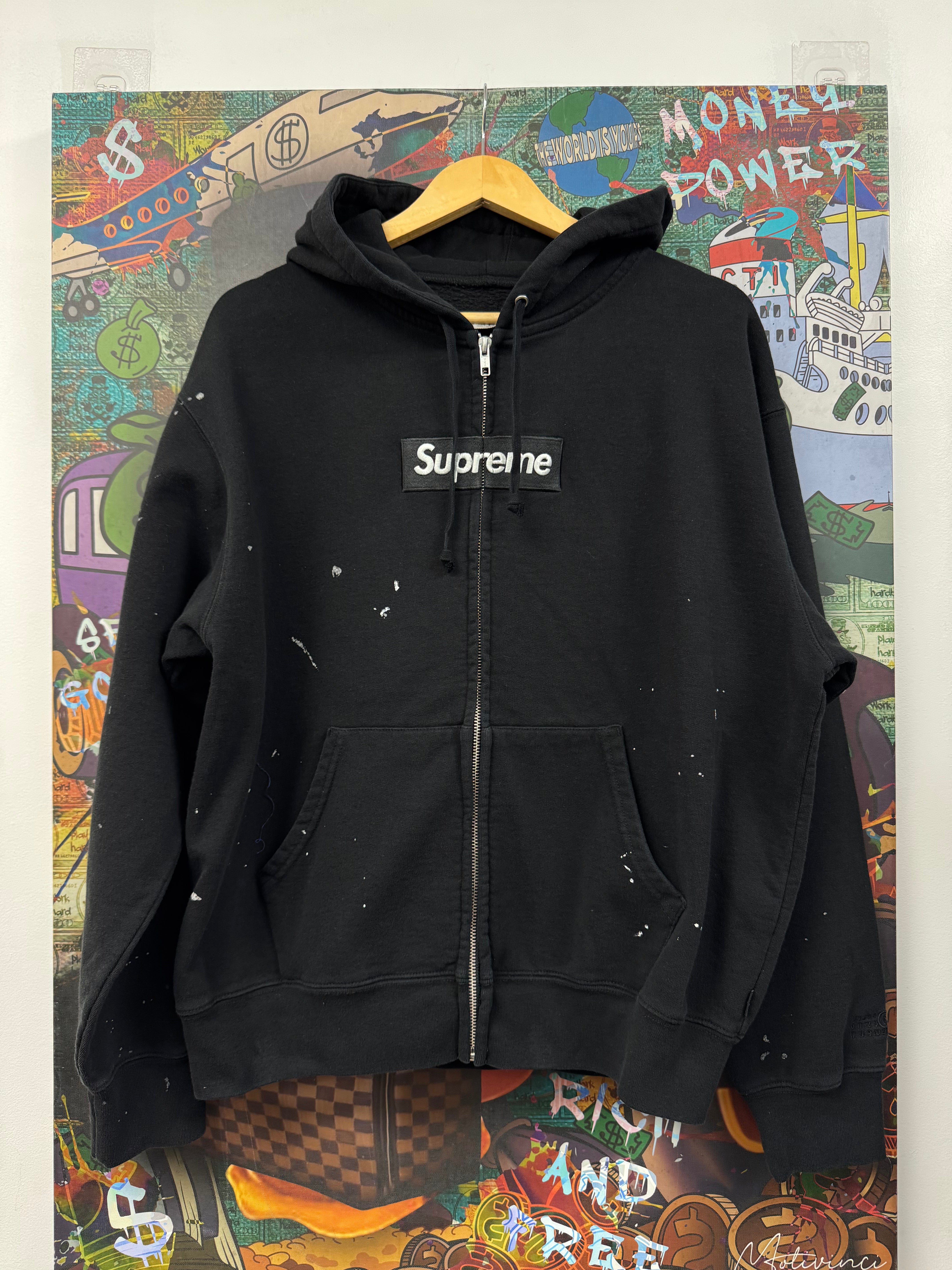 Supreme MM6 Maison Margiela Black Box Logo Zip Up