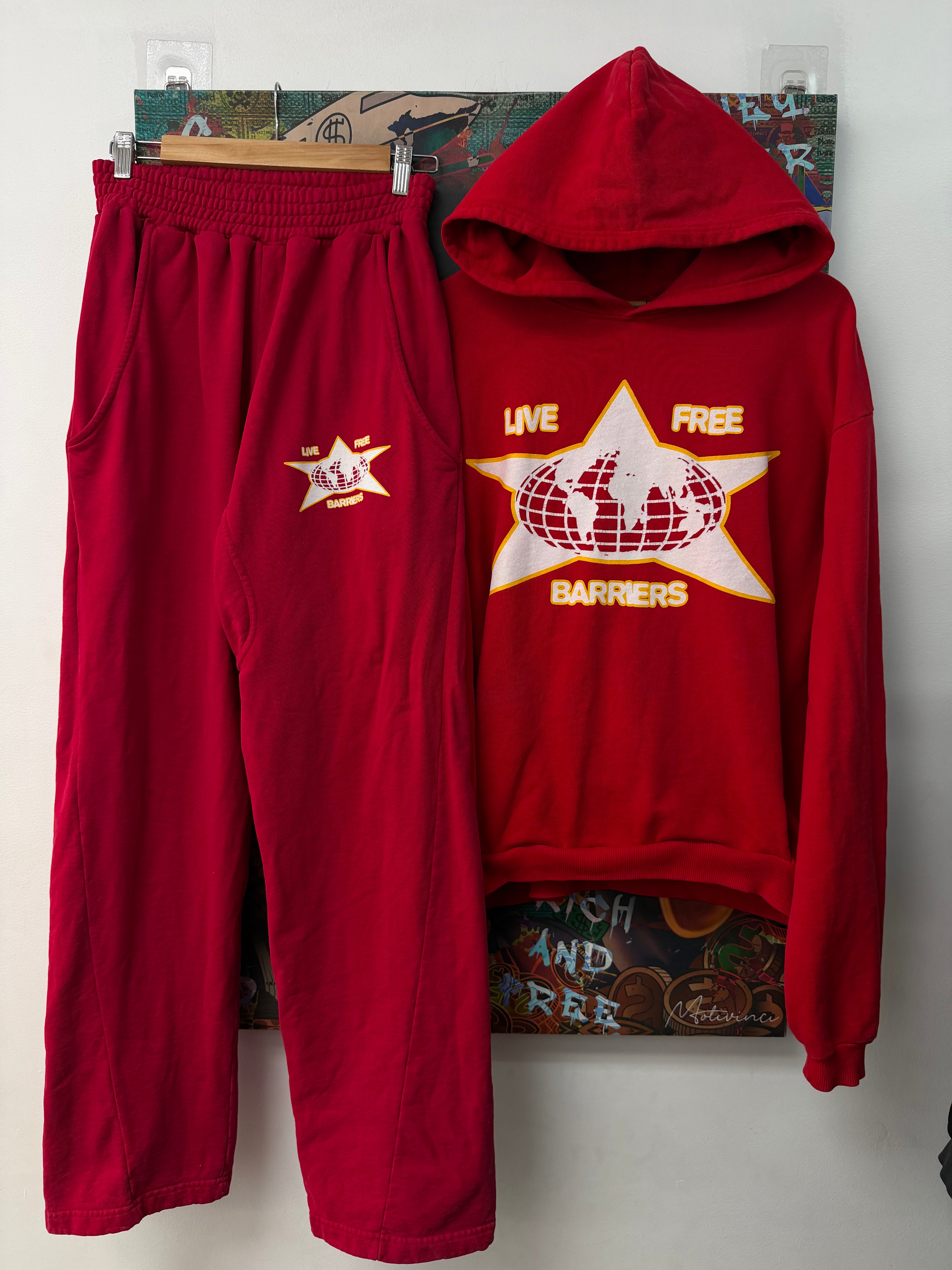 Barriers Red Classic Sweatsuit