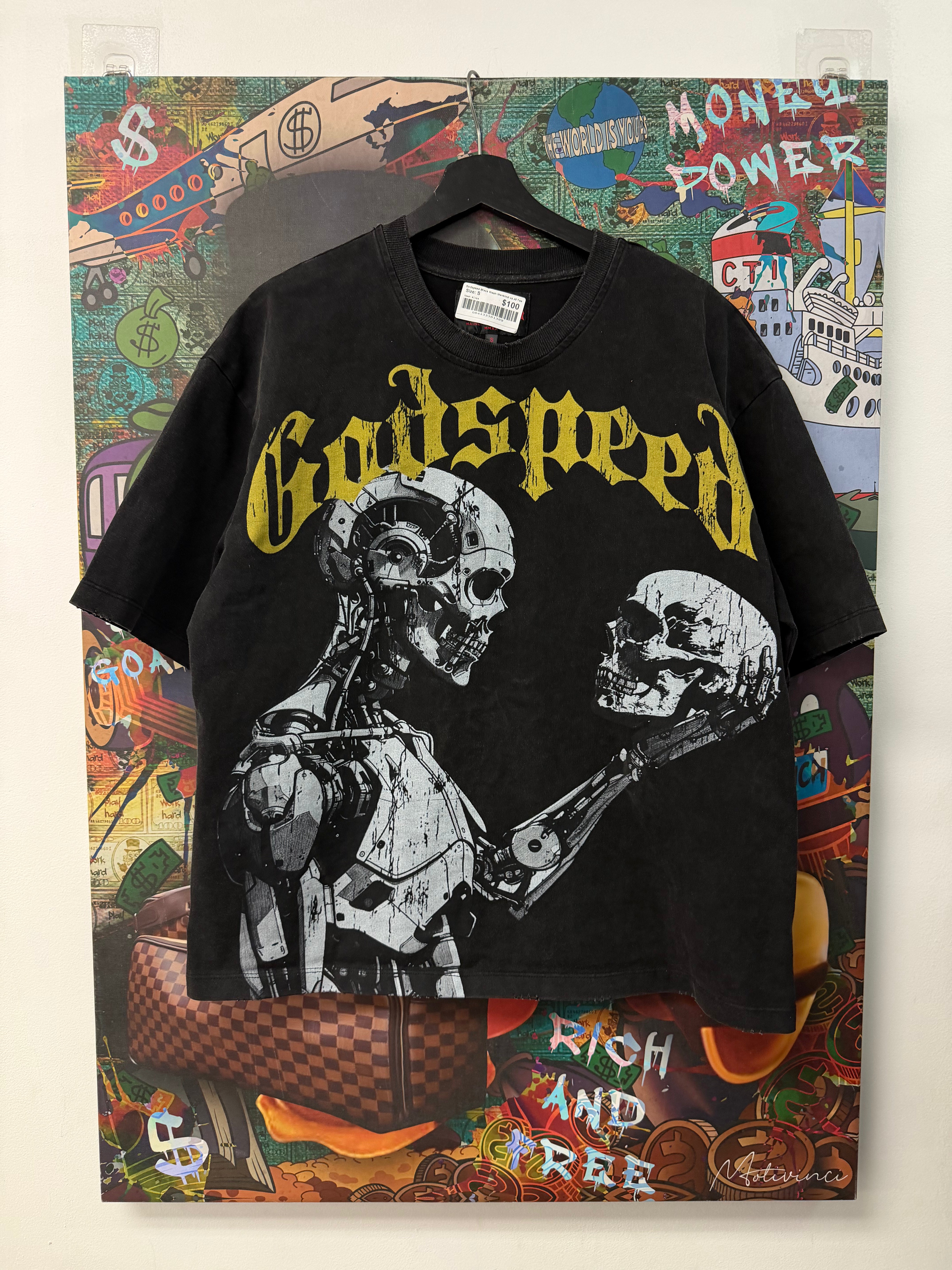 Godspeed Black Wash Mankind vs AI Tee