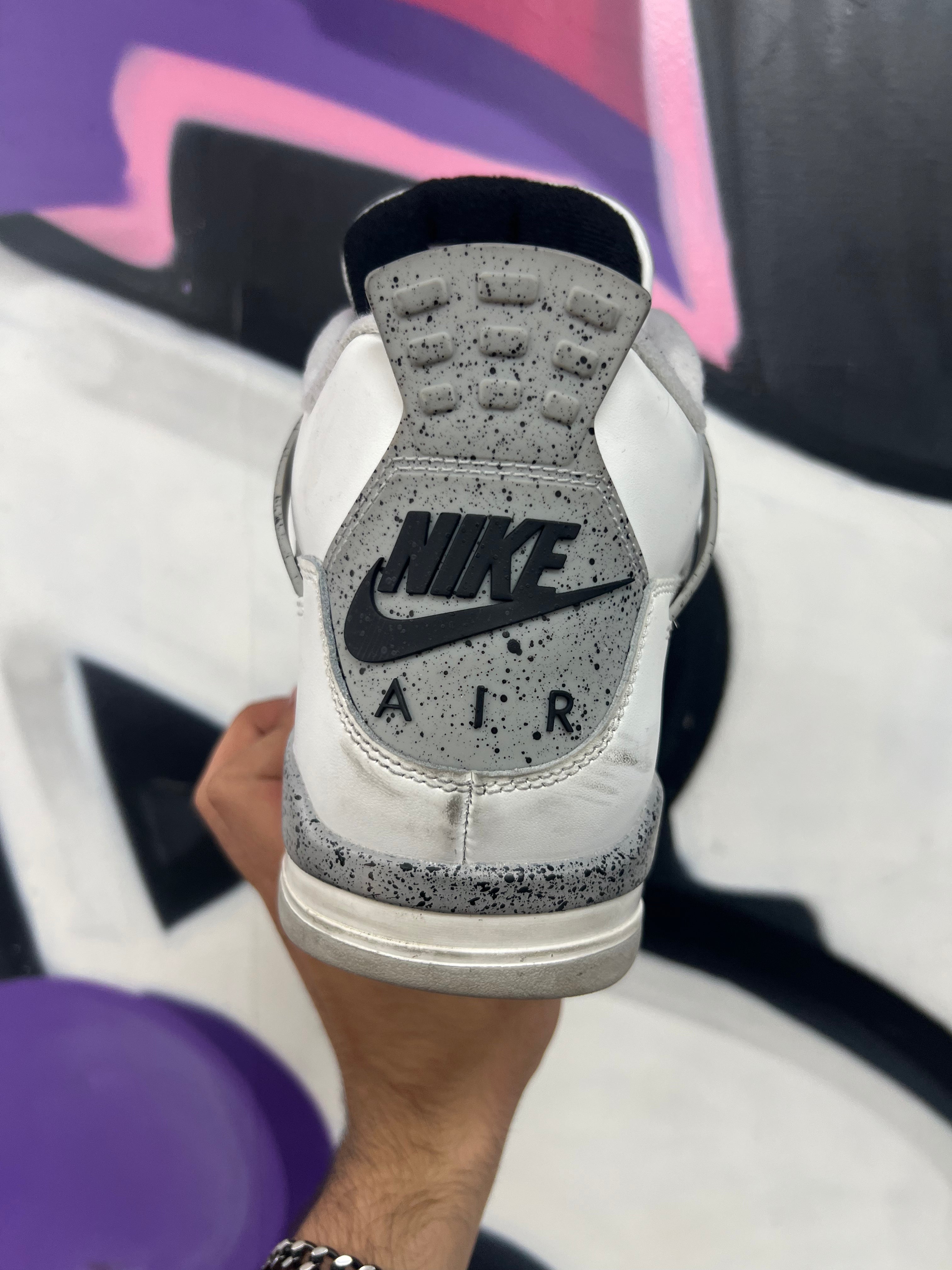 Jordan 4 White Cement Sneakers